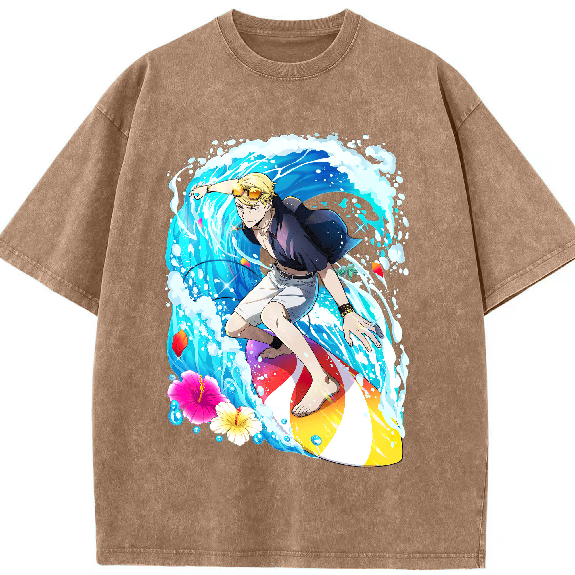 文豪ストレイドッグス Bungo Stray Dogs 綿100% ヴィンテージ風 半袖Tシャツ（フロントプリント）
