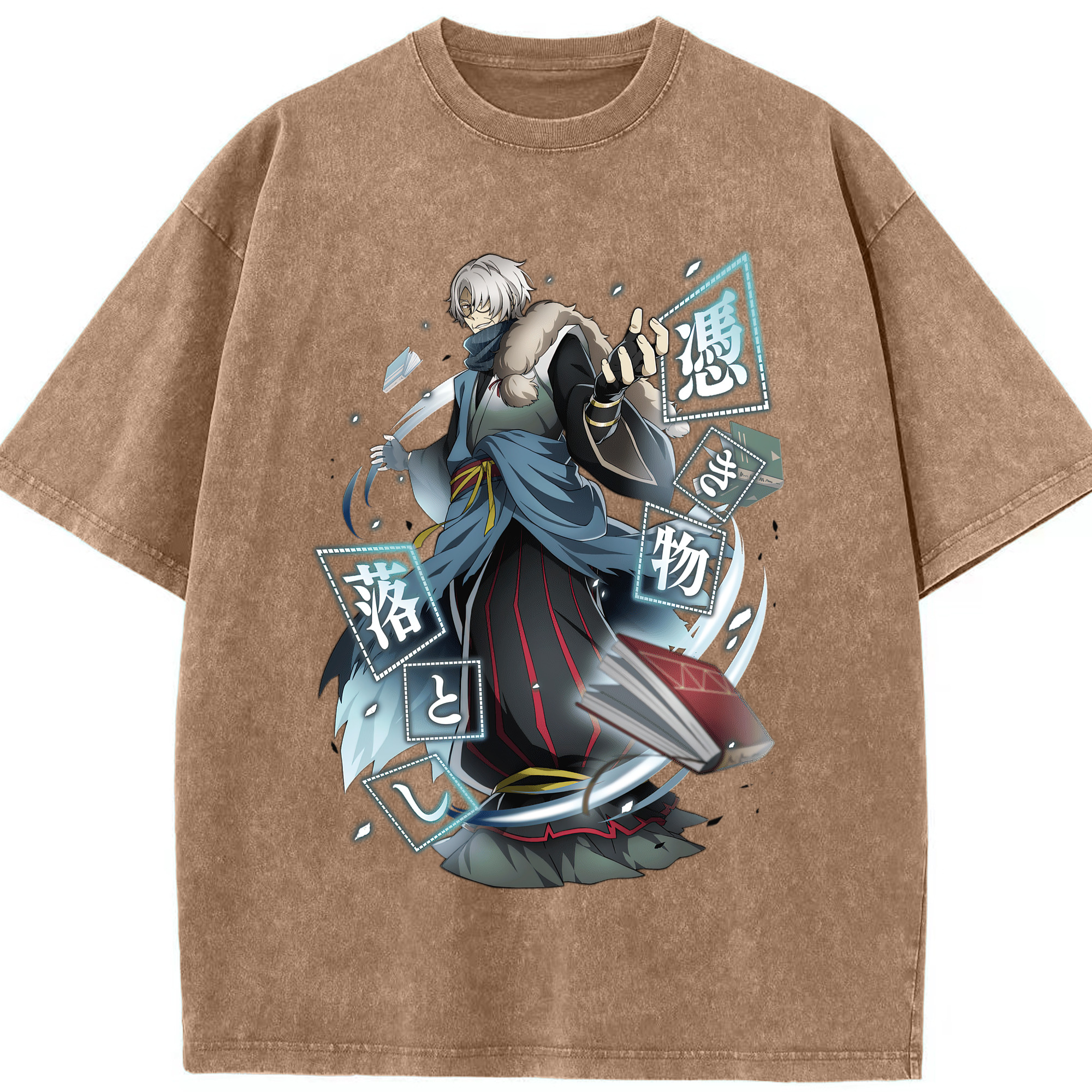 （画像用） 文豪ストレイドッグス Bungo Stray Dogs 綿100% ヴィンテージ風 半袖Tシャツ（フロントプリント）