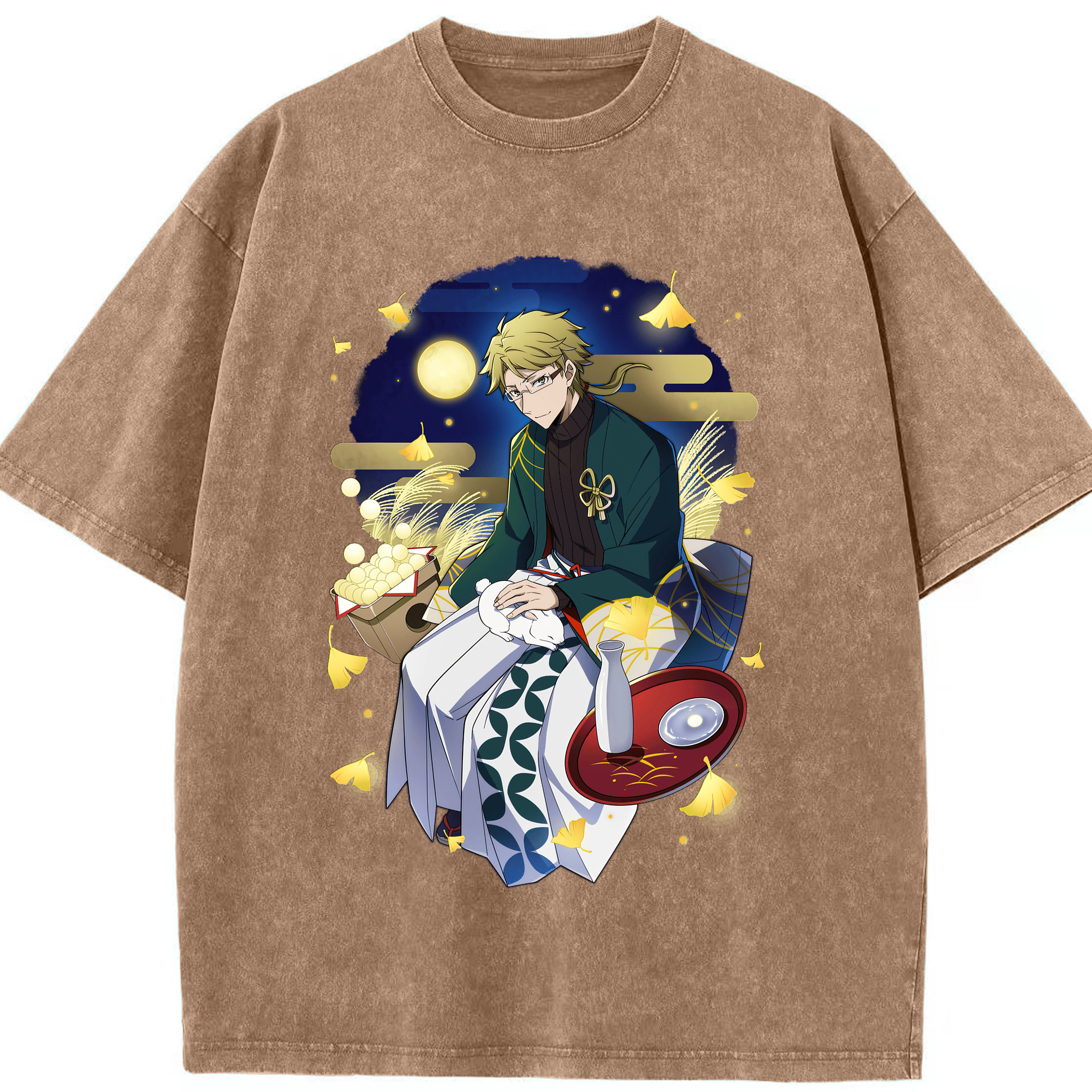 （画像用） 文豪ストレイドッグス Bungo Stray Dogs 綿100% ヴィンテージ風 半袖Tシャツ（フロントプリント）