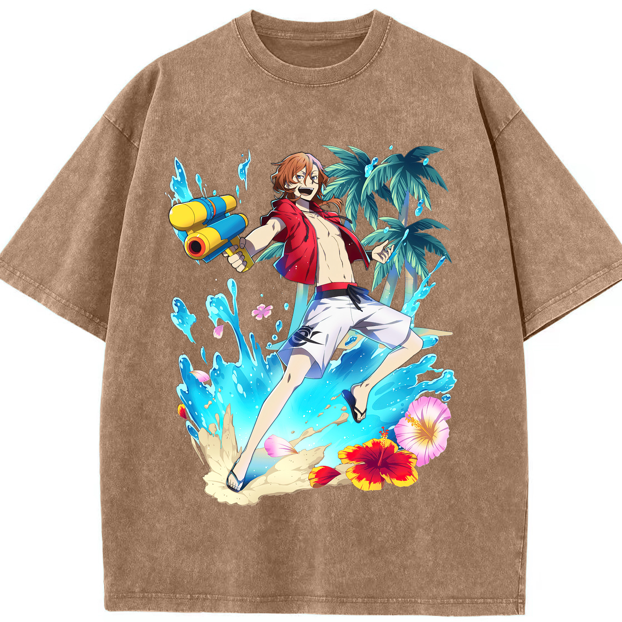 （画像用） 文豪ストレイドッグス Bungo Stray Dogs 綿100% ヴィンテージ風 半袖Tシャツ（フロントプリント）