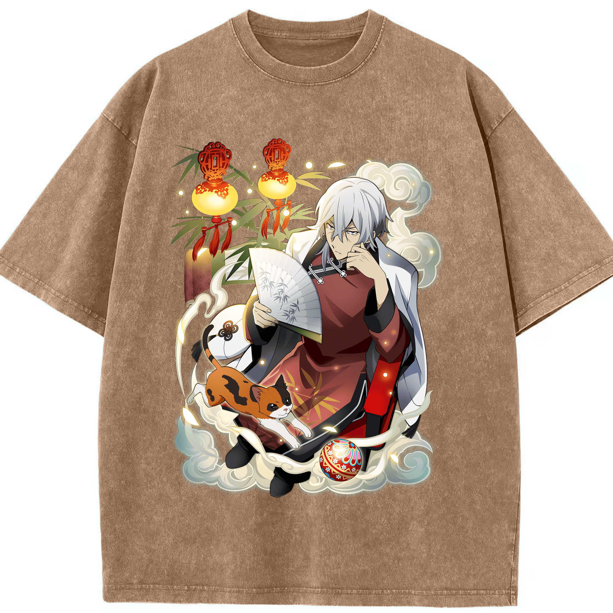 （画像用） 文豪ストレイドッグス Bungo Stray Dogs 綿100% ヴィンテージ風 半袖Tシャツ（フロントプリント）