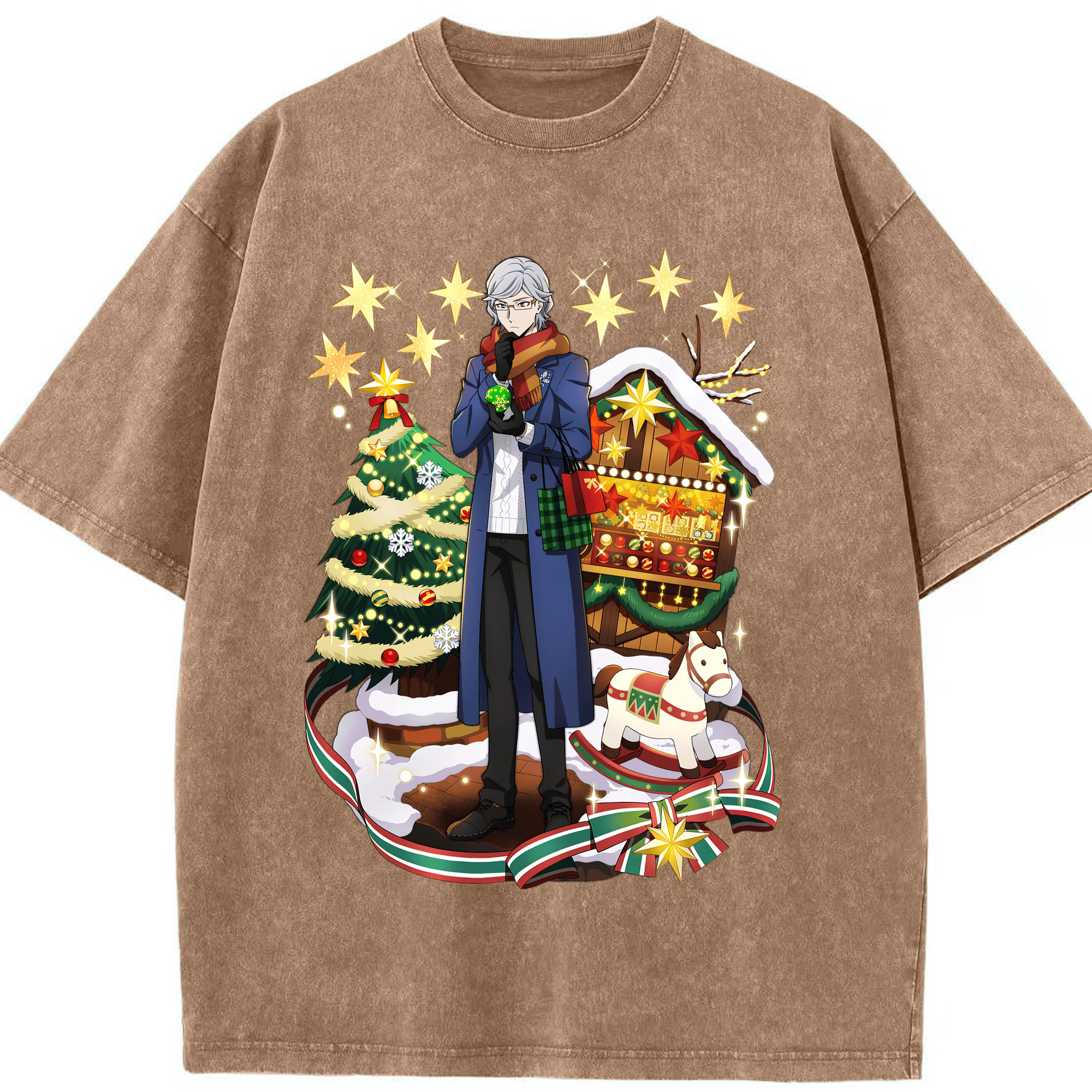（画像用） 文豪ストレイドッグス Bungo Stray Dogs 綿100% ヴィンテージ風 半袖Tシャツ（フロントプリント）