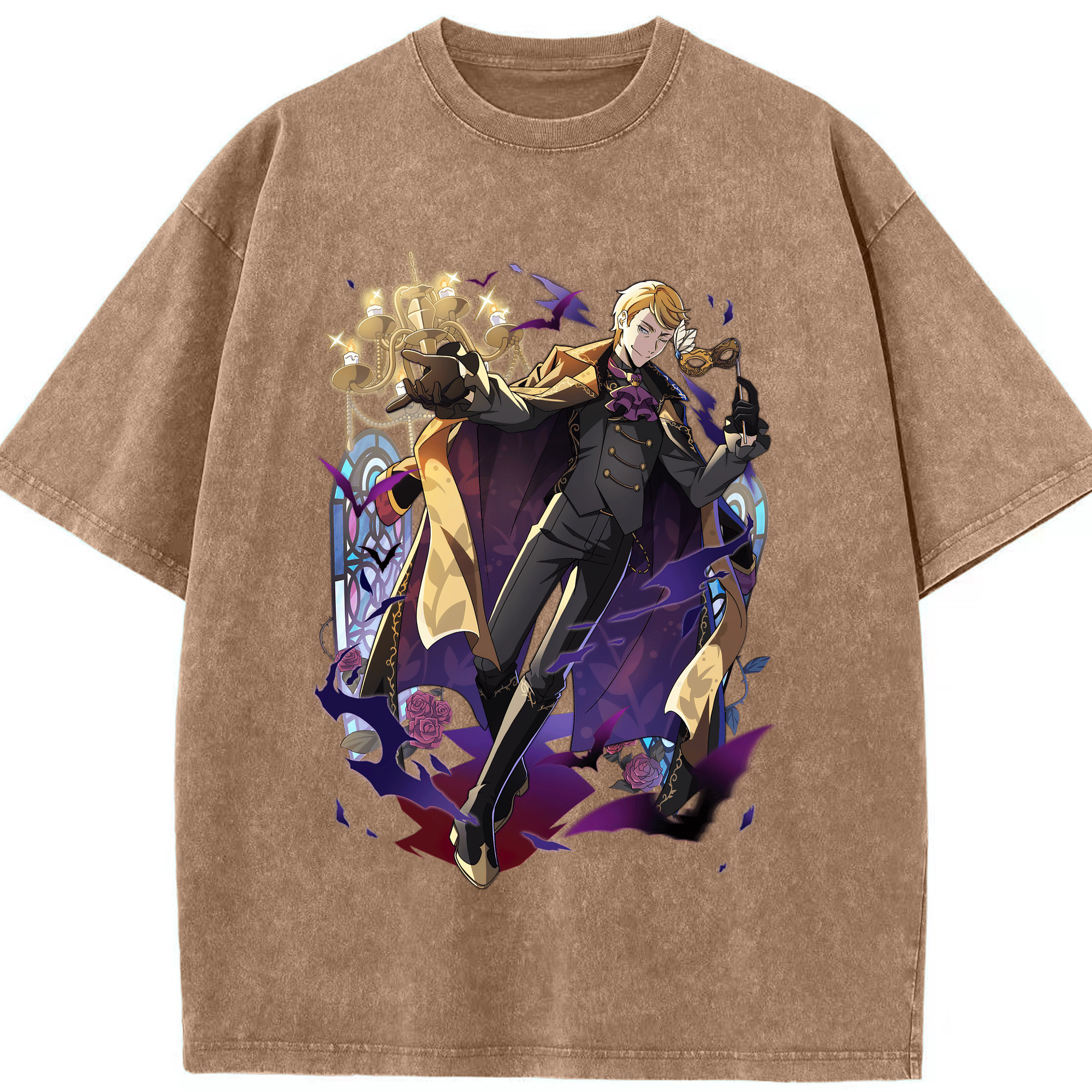 （画像用） 文豪ストレイドッグス Bungo Stray Dogs 綿100% ヴィンテージ風 半袖Tシャツ（フロントプリント）