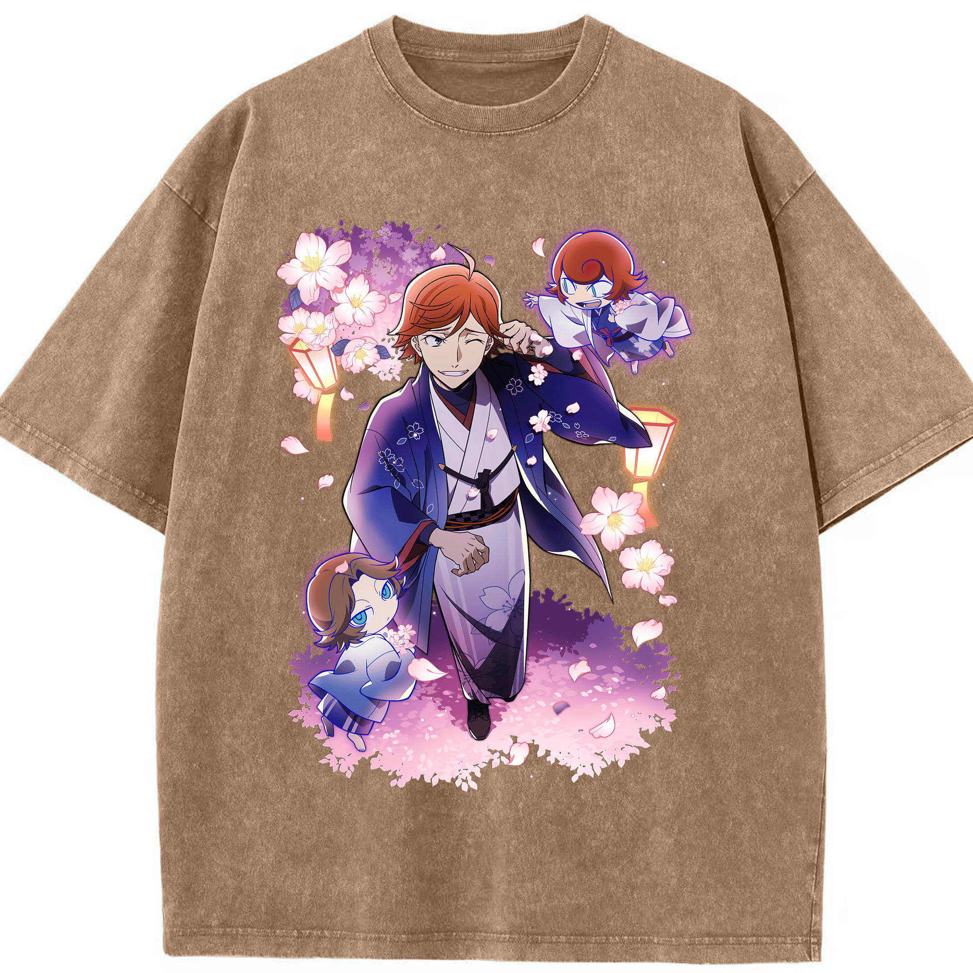 （画像用） 文豪ストレイドッグス Bungo Stray Dogs 綿100% ヴィンテージ風 半袖Tシャツ（フロントプリント）