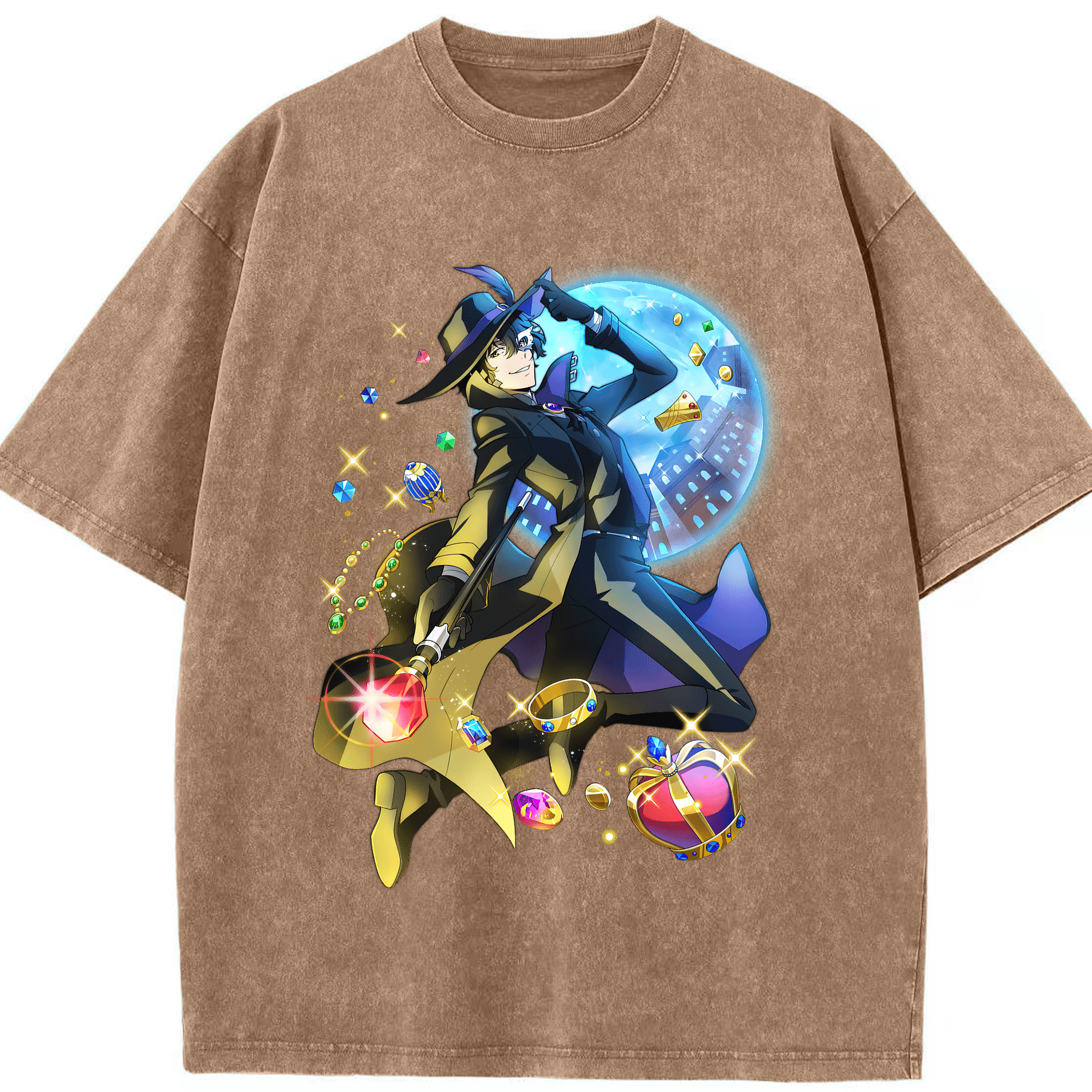 （画像用） 文豪ストレイドッグス Bungo Stray Dogs 綿100% ヴィンテージ風 半袖Tシャツ（フロントプリント）