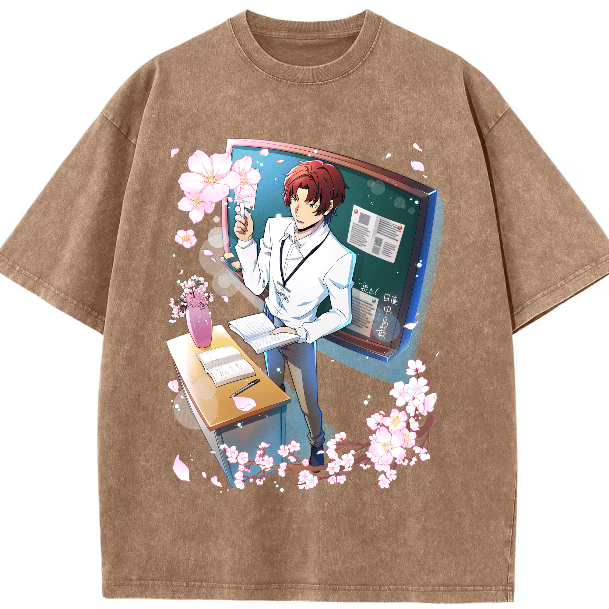 （画像用） 文豪ストレイドッグス Bungo Stray Dogs 綿100% ヴィンテージ風 半袖Tシャツ（フロントプリント）
