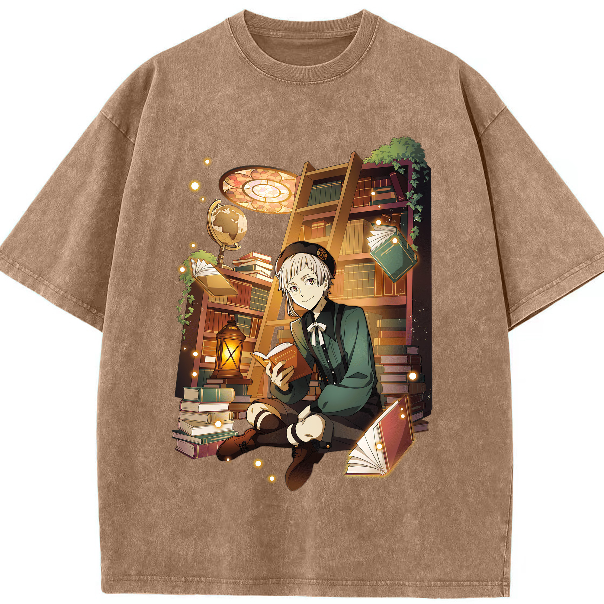 （画像用） 文豪ストレイドッグス Bungo Stray Dogs 綿100% ヴィンテージ風 半袖Tシャツ（フロントプリント）
