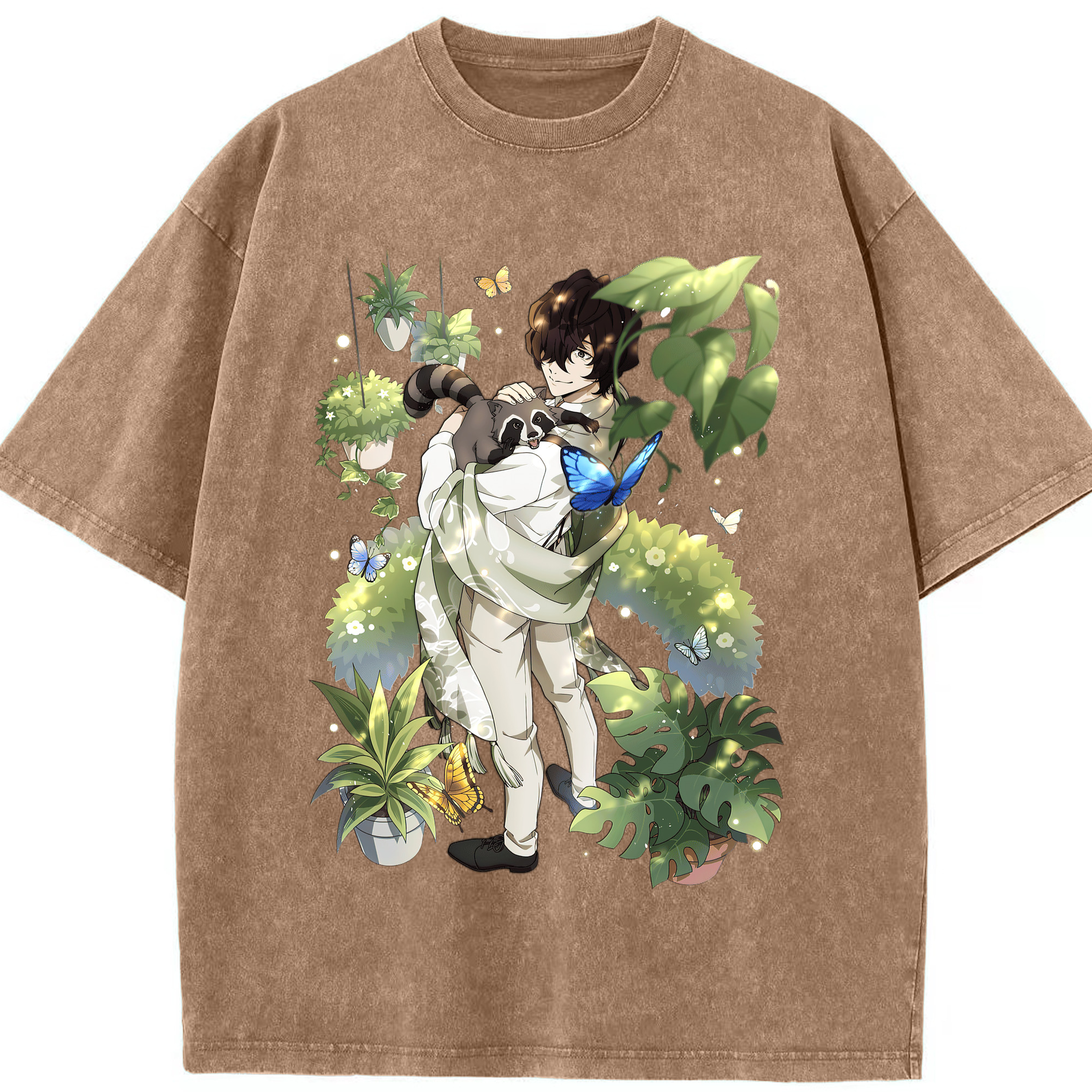 （画像用） 文豪ストレイドッグス Bungo Stray Dogs 綿100% ヴィンテージ風 半袖Tシャツ（フロントプリント）