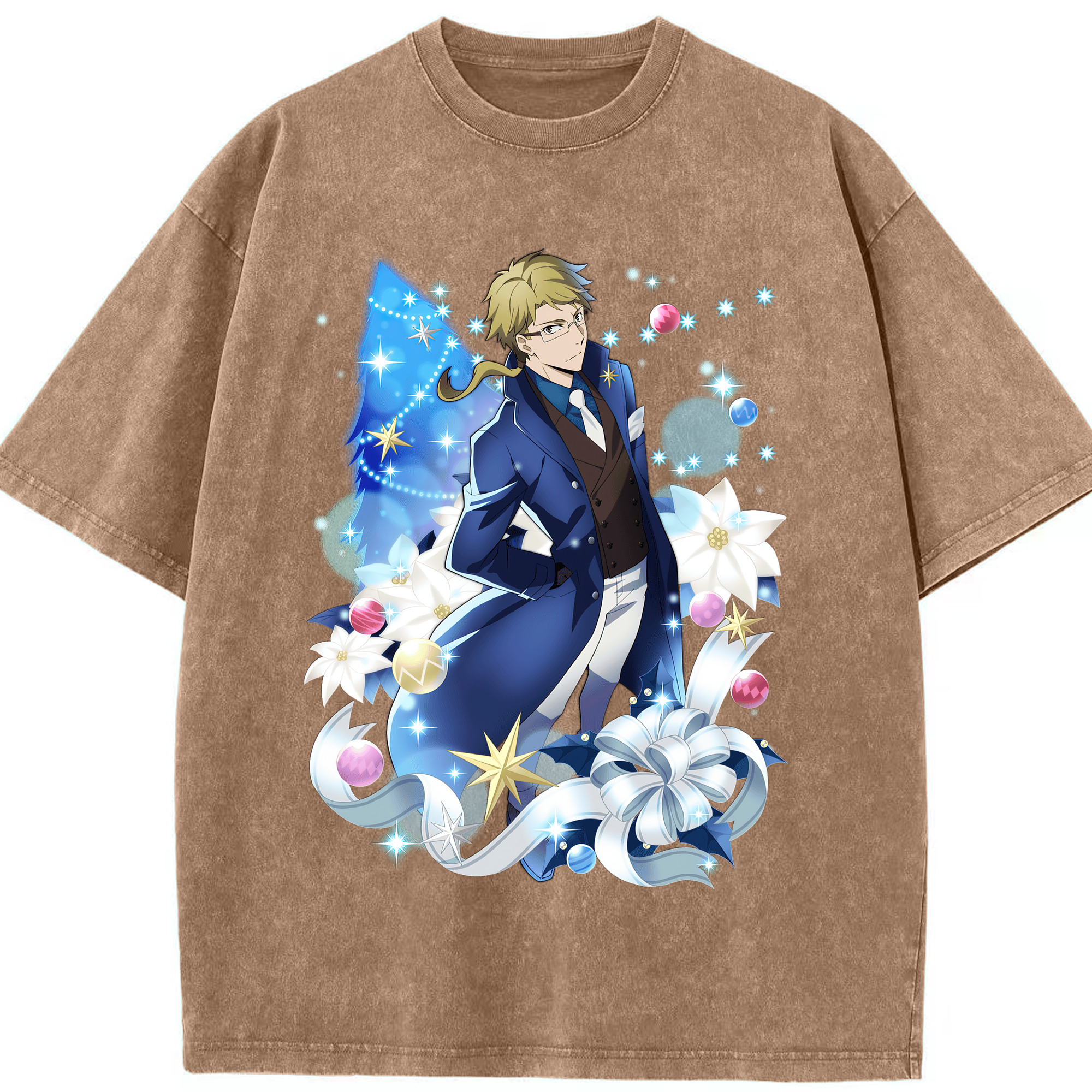 （画像用） 文豪ストレイドッグス Bungo Stray Dogs 綿100% ヴィンテージ風 半袖Tシャツ（フロントプリント）