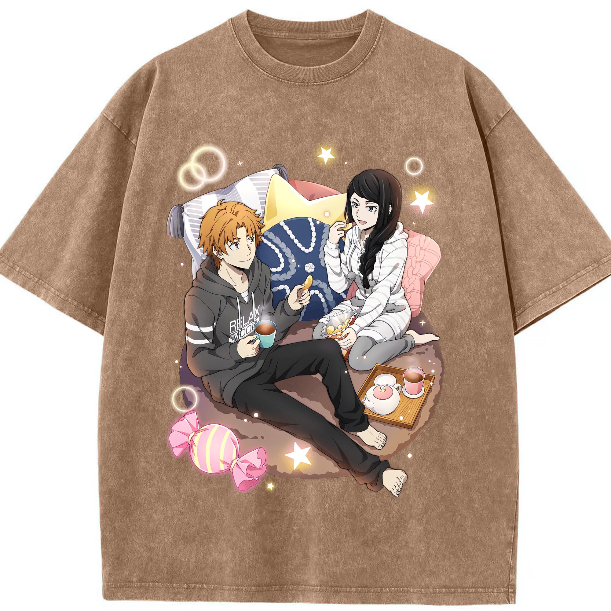 （画像用） 文豪ストレイドッグス Bungo Stray Dogs 綿100% ヴィンテージ風 半袖Tシャツ（フロントプリント）