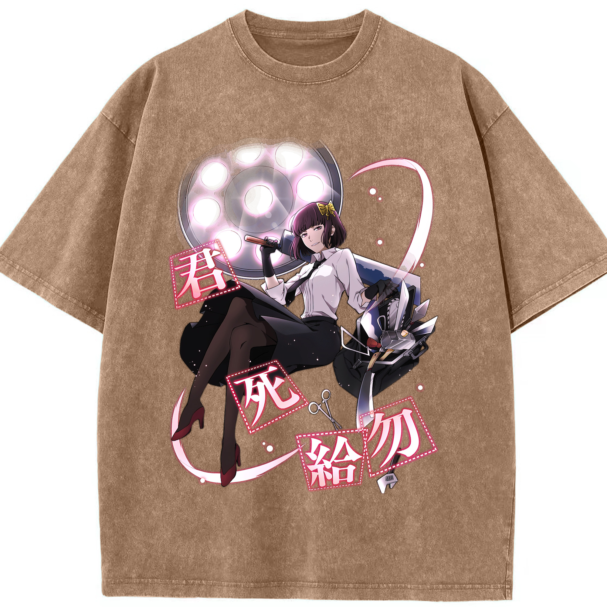 （画像用） 文豪ストレイドッグス Bungo Stray Dogs 綿100% ヴィンテージ風 半袖Tシャツ（フロントプリント）