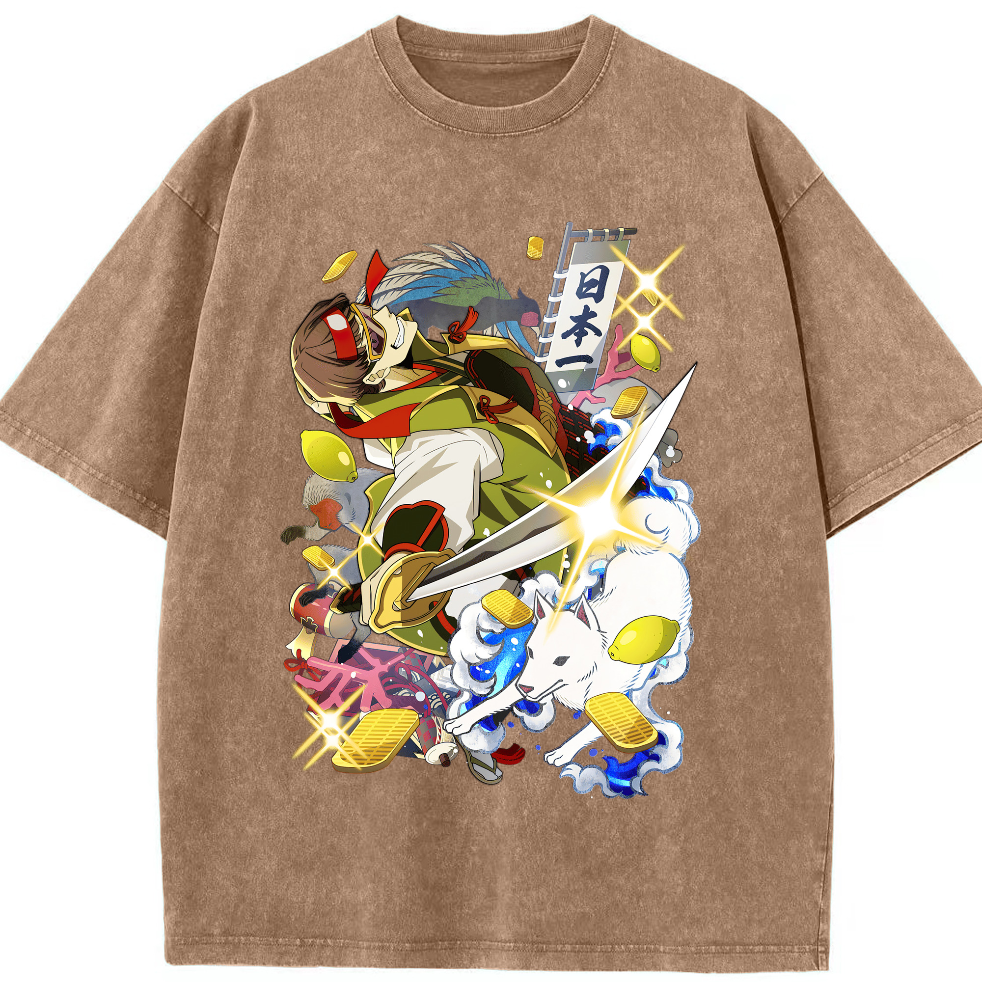 （画像用） 文豪ストレイドッグス Bungo Stray Dogs 綿100% ヴィンテージ風 半袖Tシャツ（フロントプリント）