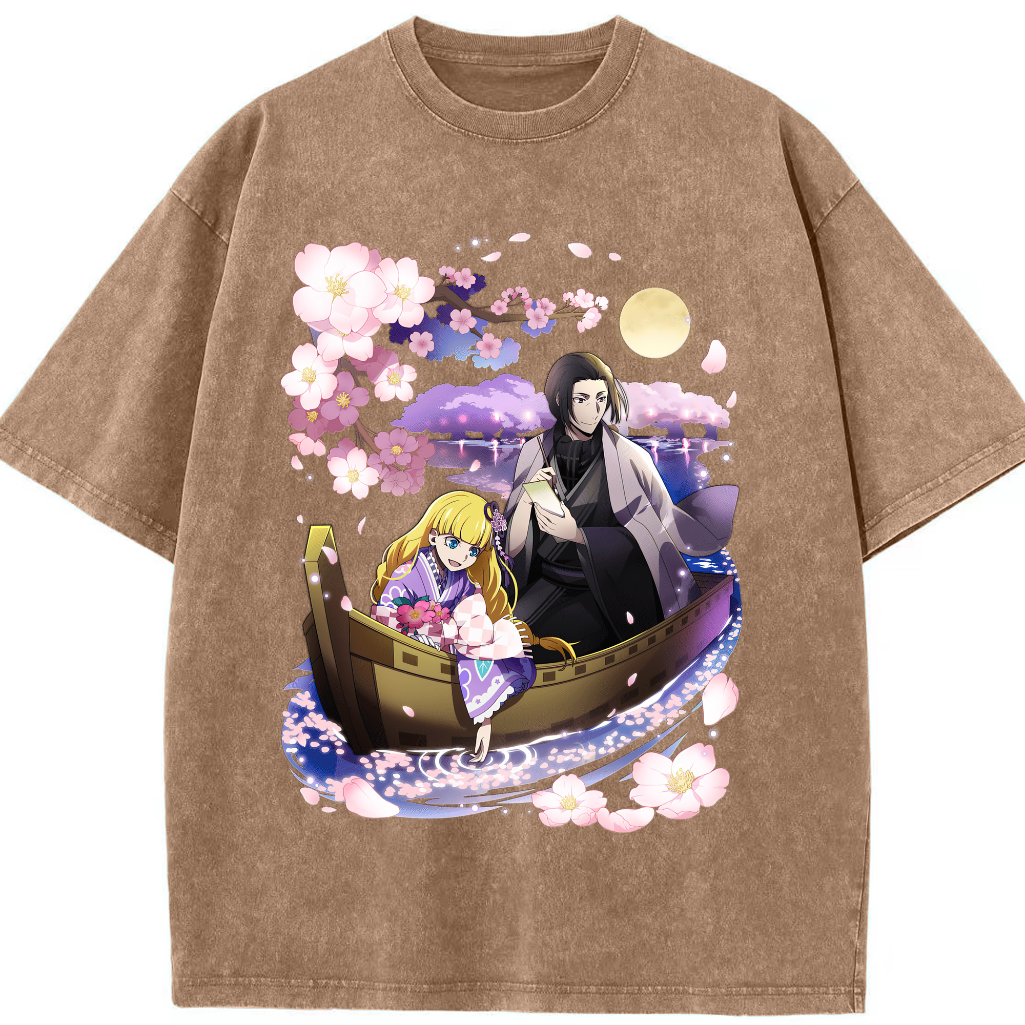 （画像用） 文豪ストレイドッグス Bungo Stray Dogs 綿100% ヴィンテージ風 半袖Tシャツ（フロントプリント）