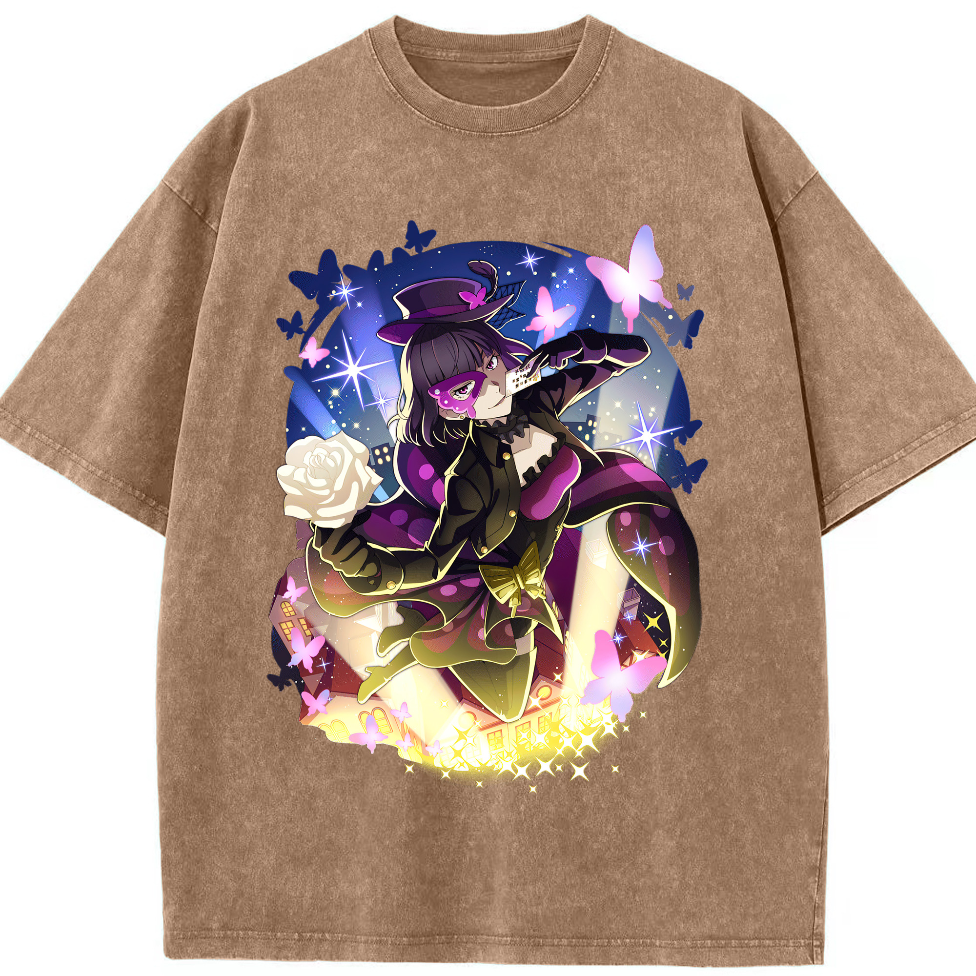 文豪ストレイドッグス Bungo Stray Dogs 綿100% ヴィンテージ風 半袖Tシャツ（フロントプリント）