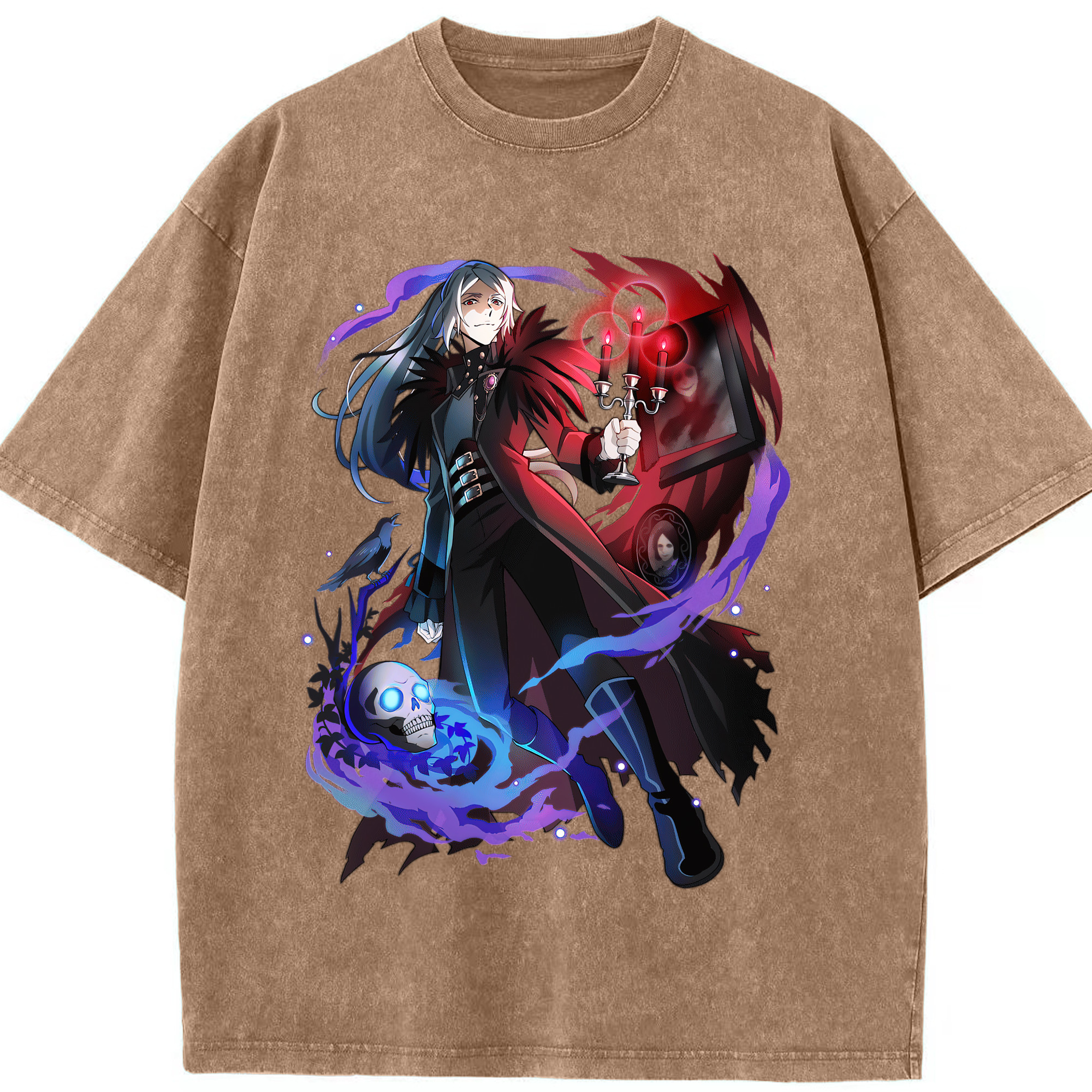（画像用） 文豪ストレイドッグス Bungo Stray Dogs 綿100% ヴィンテージ風 半袖Tシャツ（フロントプリント）