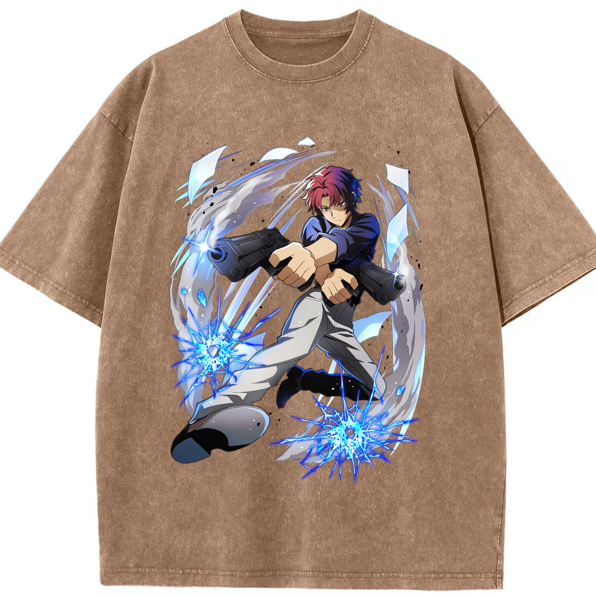 （画像用） 文豪ストレイドッグス Bungo Stray Dogs 綿100% ヴィンテージ風 半袖Tシャツ（フロントプリント）