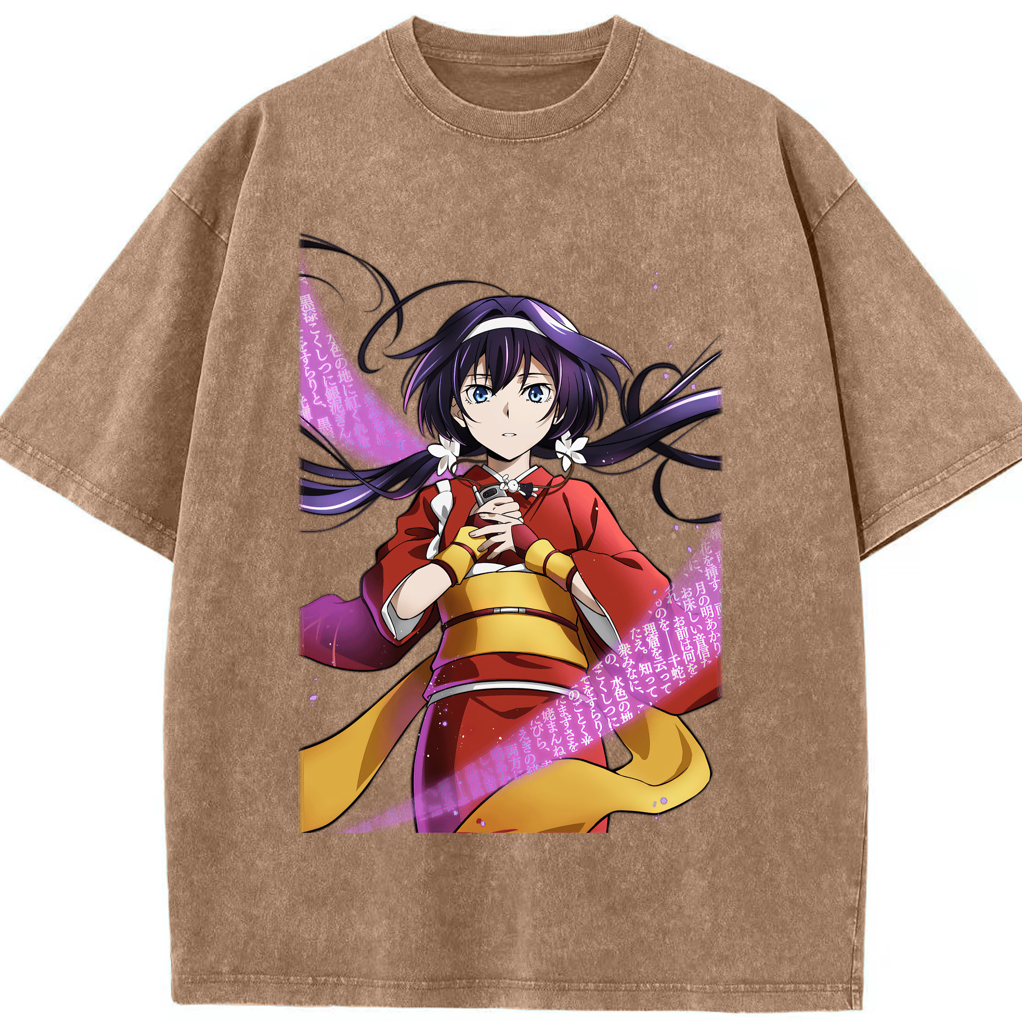 （画像用） 文豪ストレイドッグス Bungo Stray Dogs 綿100% ヴィンテージ風 半袖Tシャツ（フロントプリント）