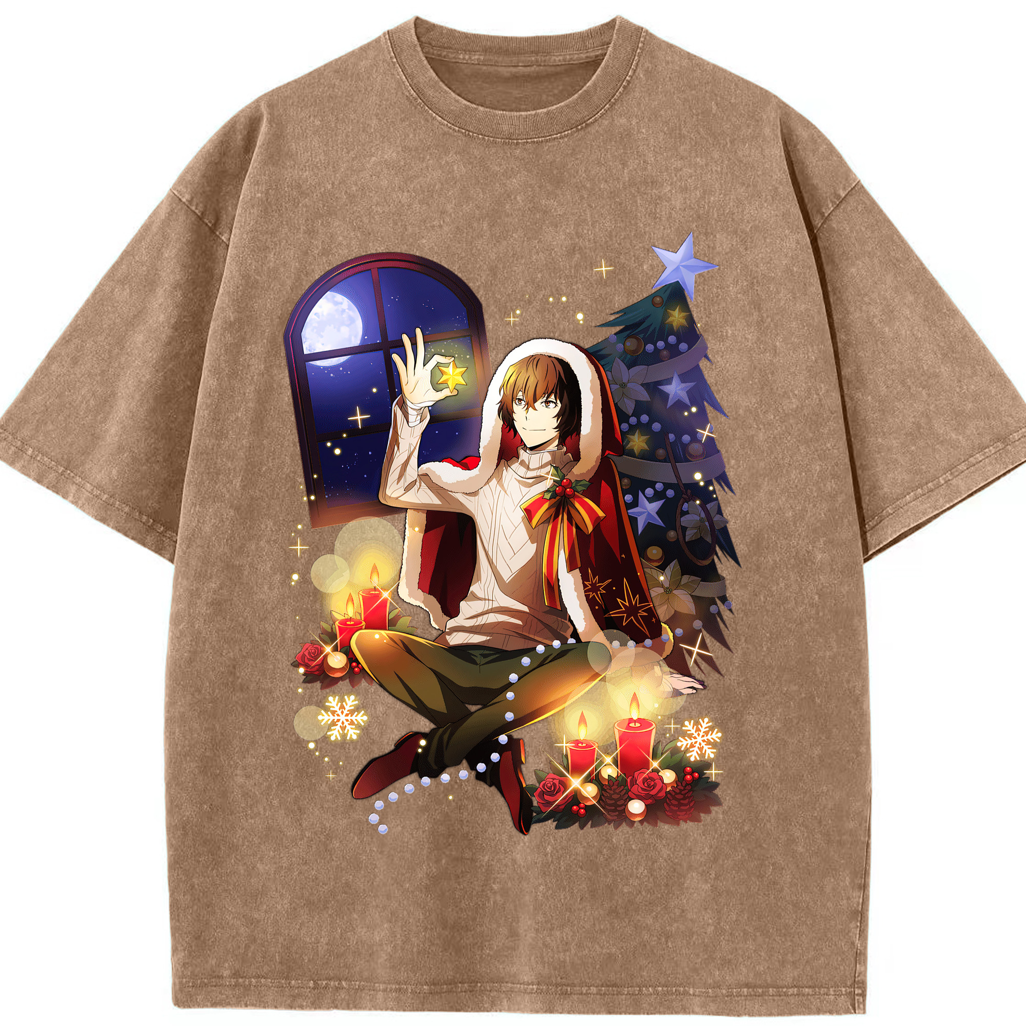 （画像用） 文豪ストレイドッグス Bungo Stray Dogs 綿100% ヴィンテージ風 半袖Tシャツ（フロントプリント）