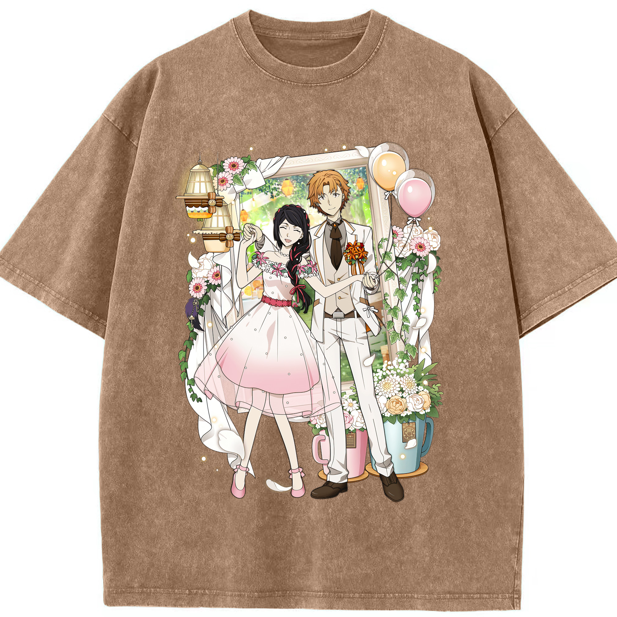 （画像用） 文豪ストレイドッグス Bungo Stray Dogs 綿100% ヴィンテージ風 半袖Tシャツ（フロントプリント）
