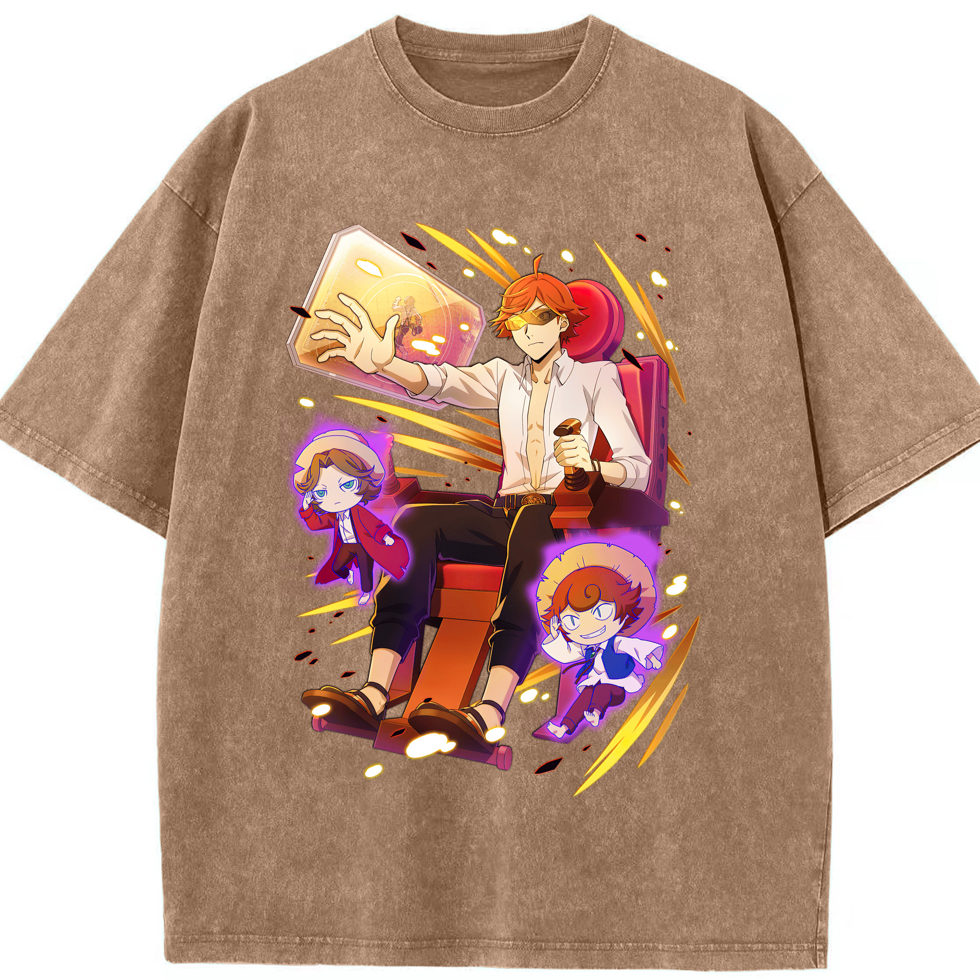 （画像用） 文豪ストレイドッグス Bungo Stray Dogs 綿100% ヴィンテージ風 半袖Tシャツ（フロントプリント）