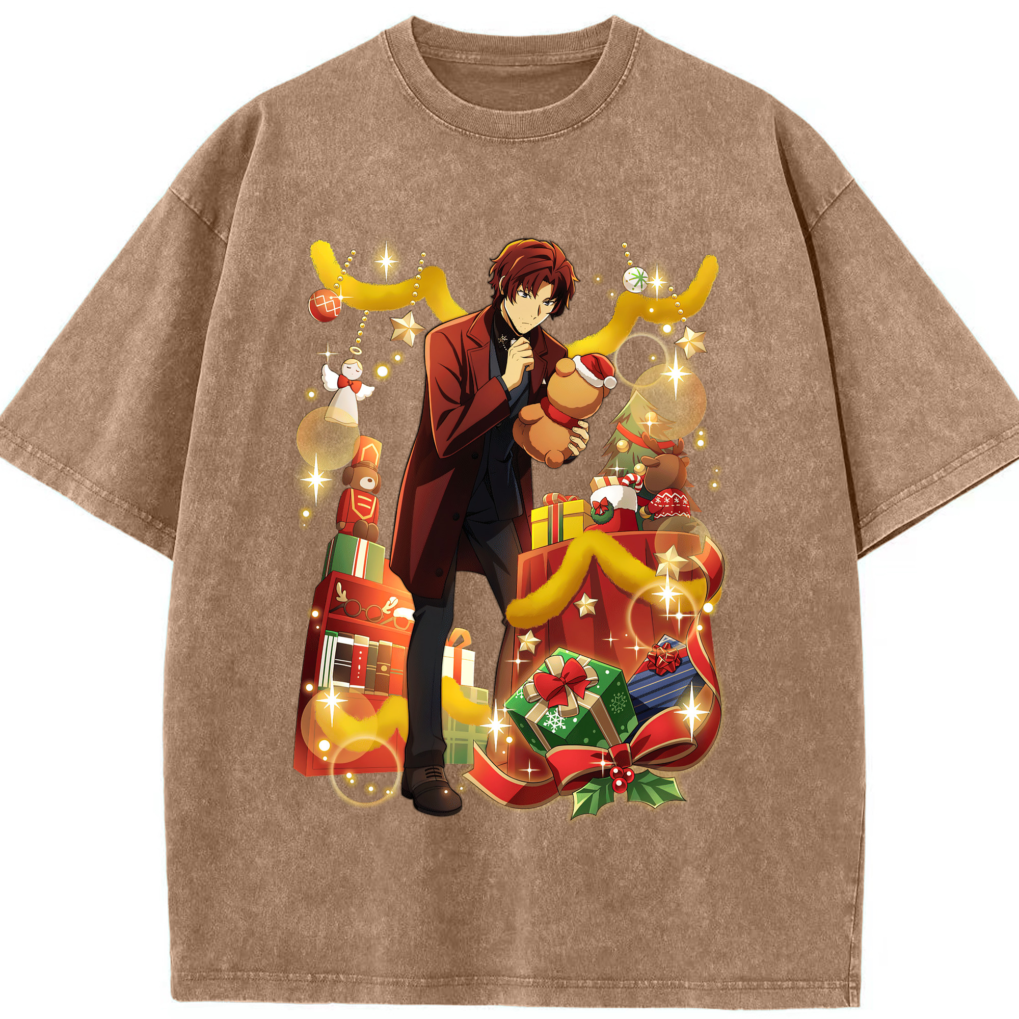 （画像用） 文豪ストレイドッグス Bungo Stray Dogs 綿100% ヴィンテージ風 半袖Tシャツ（フロントプリント）