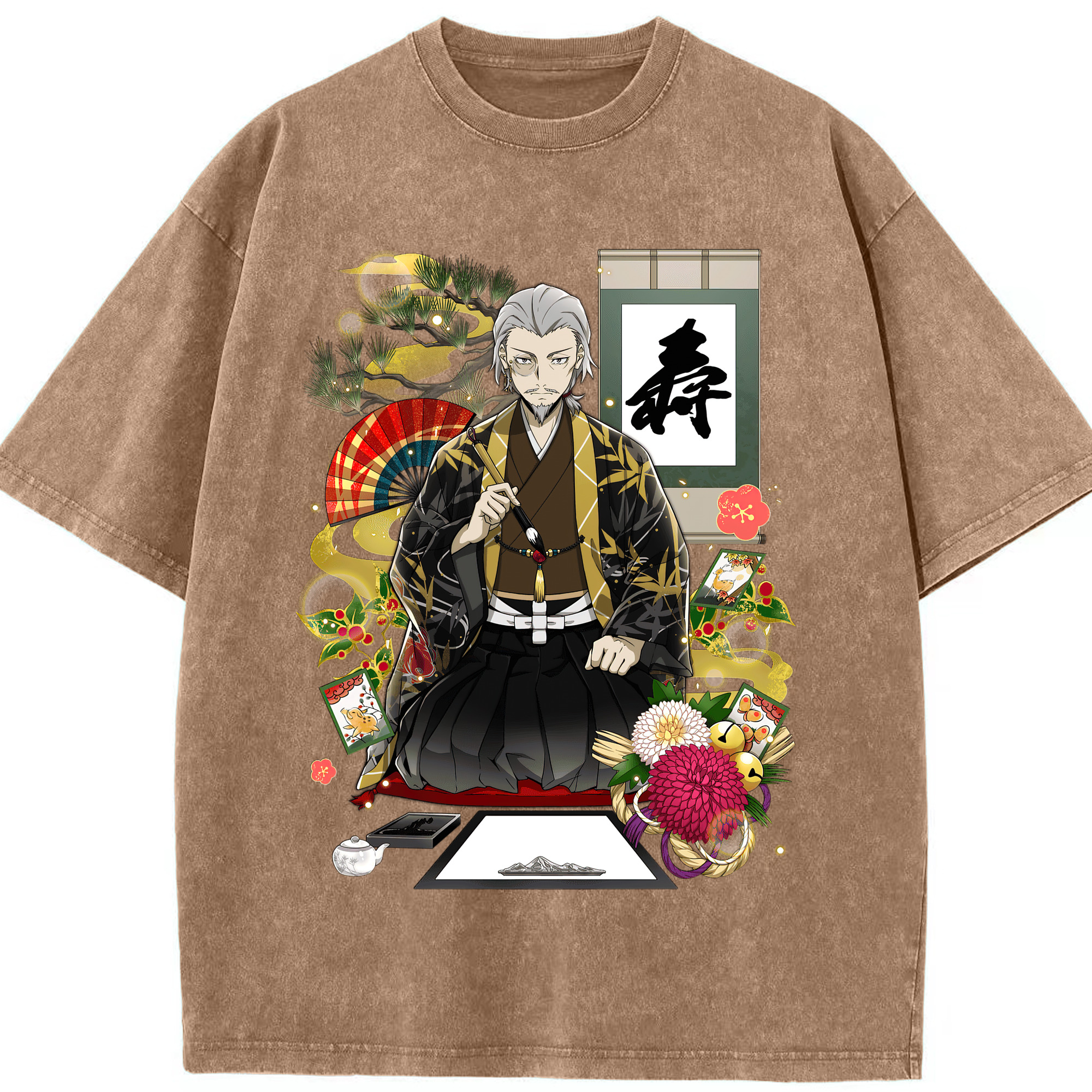 （画像用） 文豪ストレイドッグス Bungo Stray Dogs 綿100% ヴィンテージ風 半袖Tシャツ（フロントプリント）