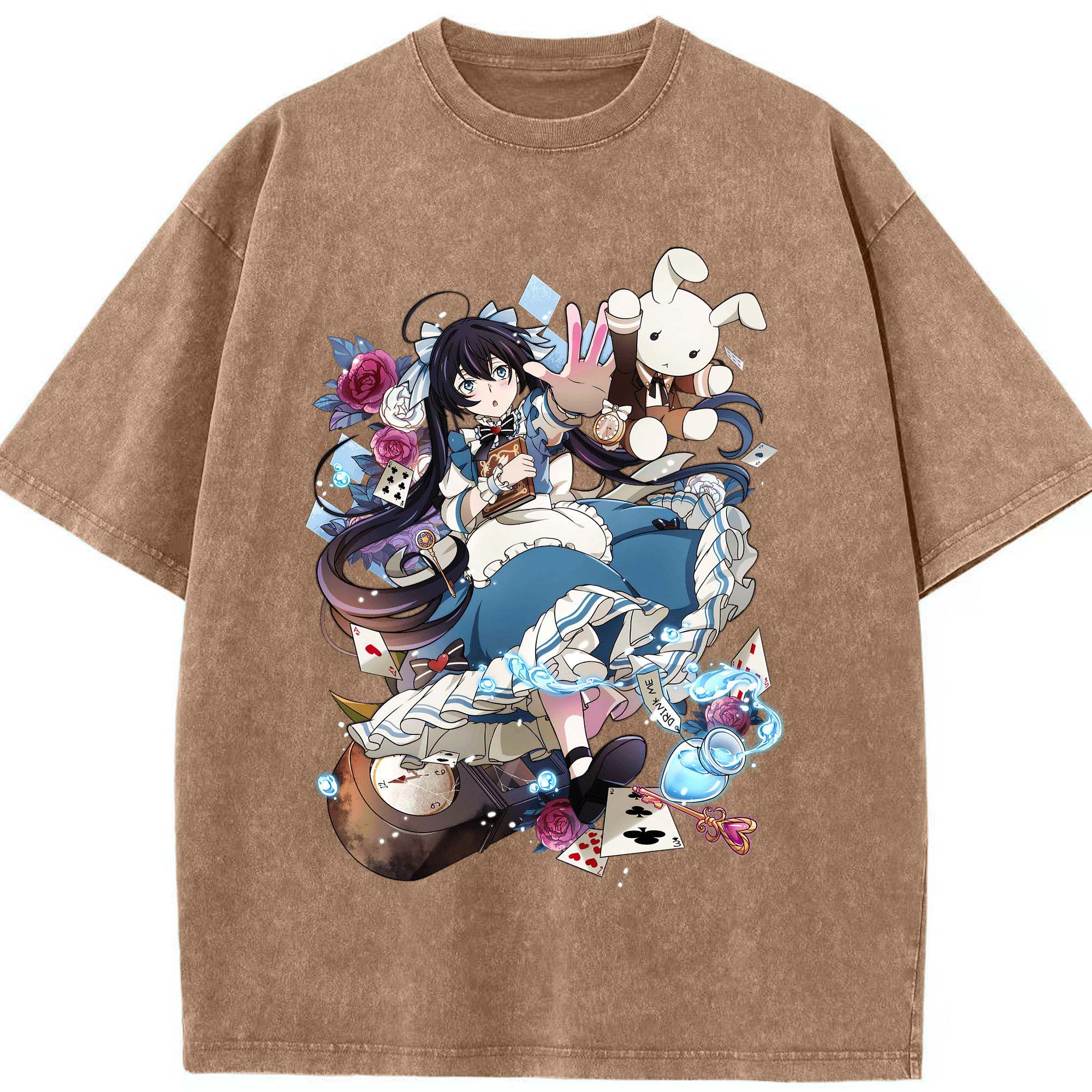 （画像用） 文豪ストレイドッグス Bungo Stray Dogs 綿100% ヴィンテージ風 半袖Tシャツ（フロントプリント）