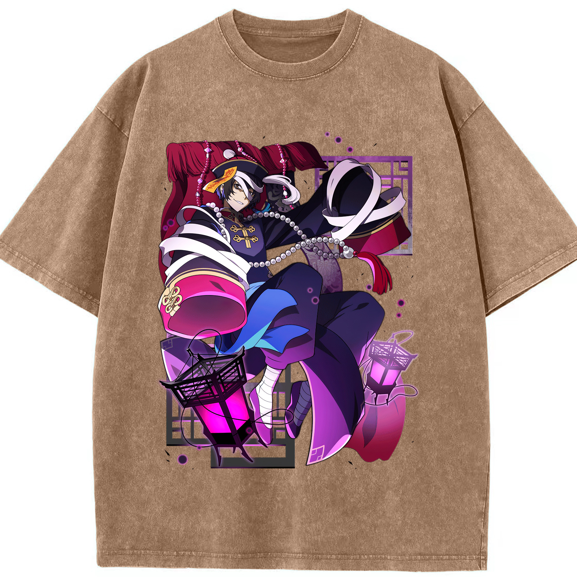 （画像用） 文豪ストレイドッグス Bungo Stray Dogs 綿100% ヴィンテージ風 半袖Tシャツ（フロントプリント）