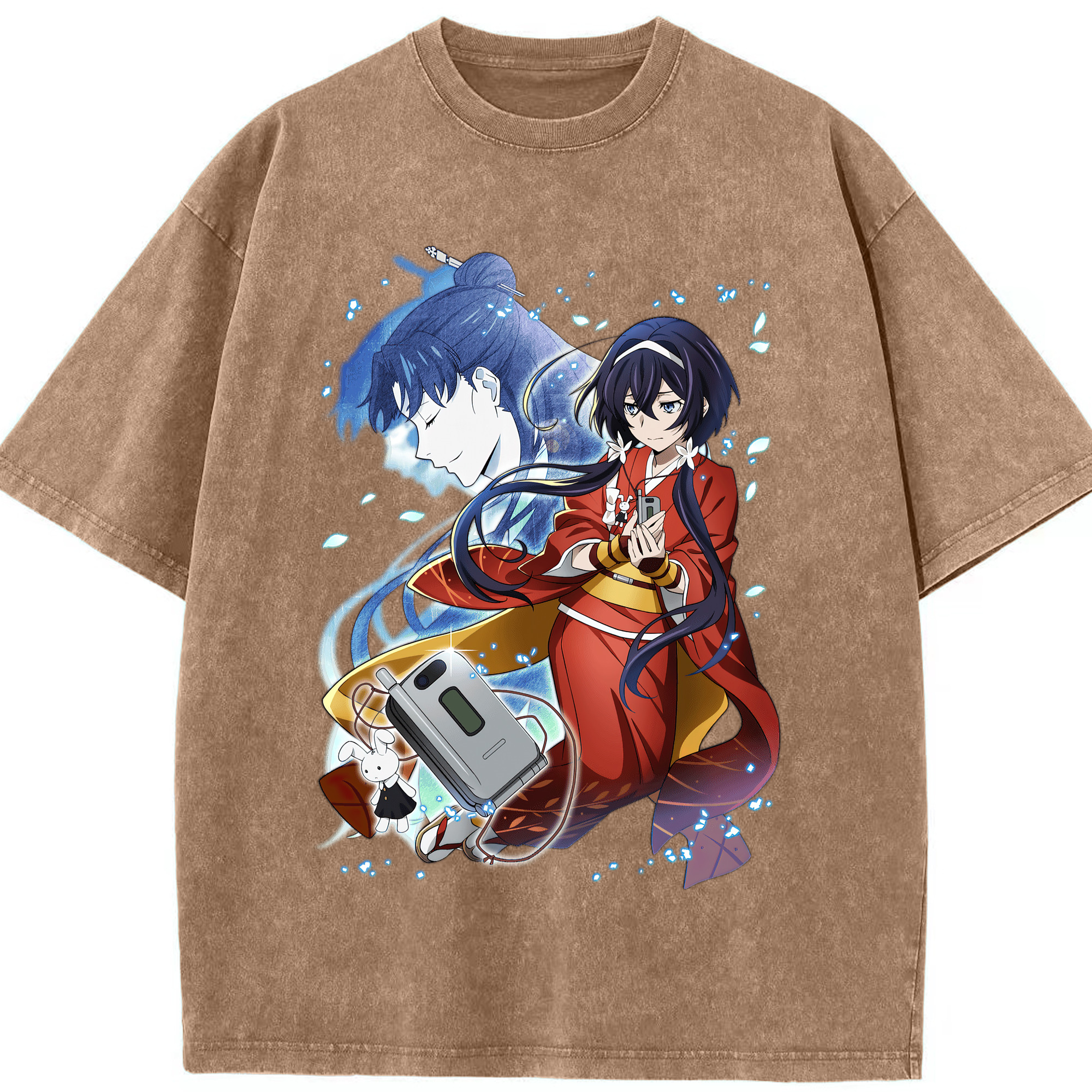 （画像用） 文豪ストレイドッグス Bungo Stray Dogs 綿100% ヴィンテージ風 半袖Tシャツ（フロントプリント）