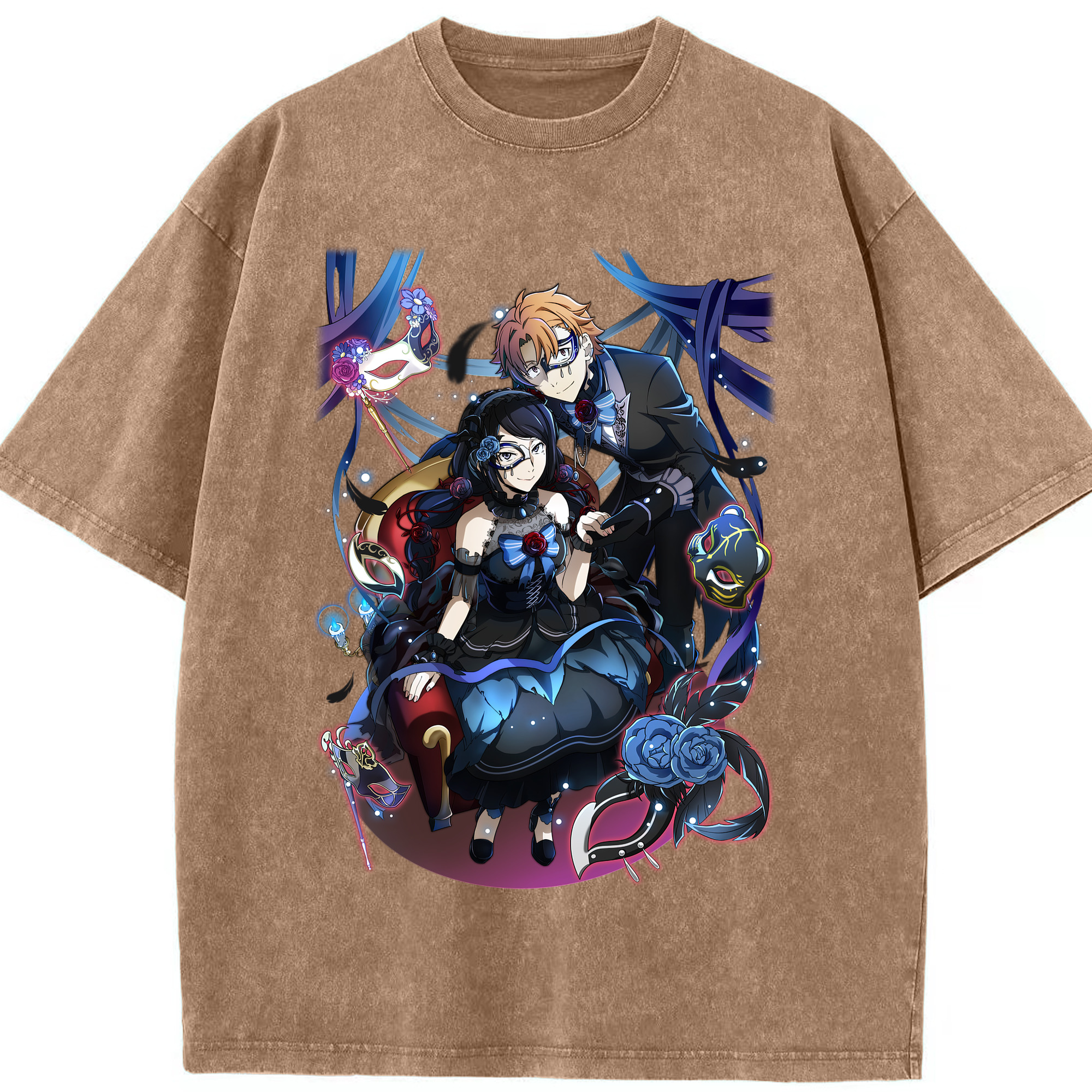 （画像用） 文豪ストレイドッグス Bungo Stray Dogs 綿100% ヴィンテージ風 半袖Tシャツ（フロントプリント）
