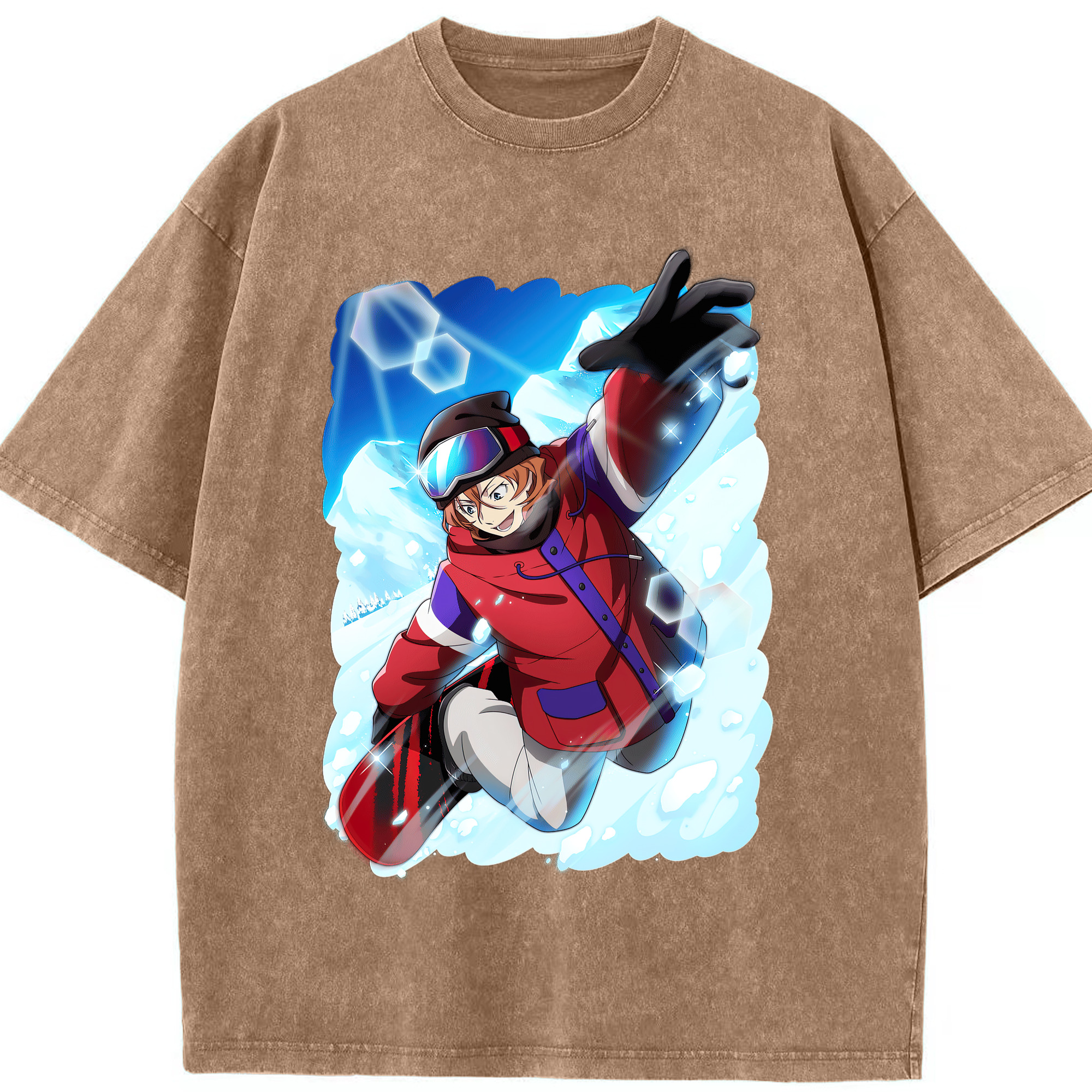 （画像用） 文豪ストレイドッグス Bungo Stray Dogs 綿100% ヴィンテージ風 半袖Tシャツ（フロントプリント）