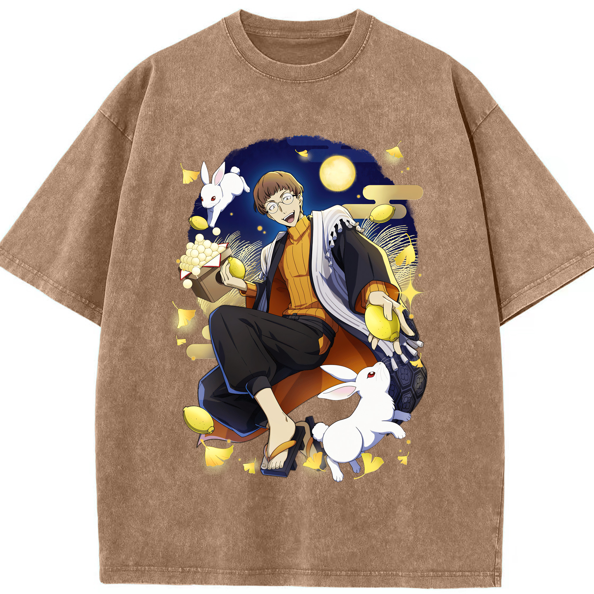 （画像用） 文豪ストレイドッグス Bungo Stray Dogs 綿100% ヴィンテージ風 半袖Tシャツ（フロントプリント）