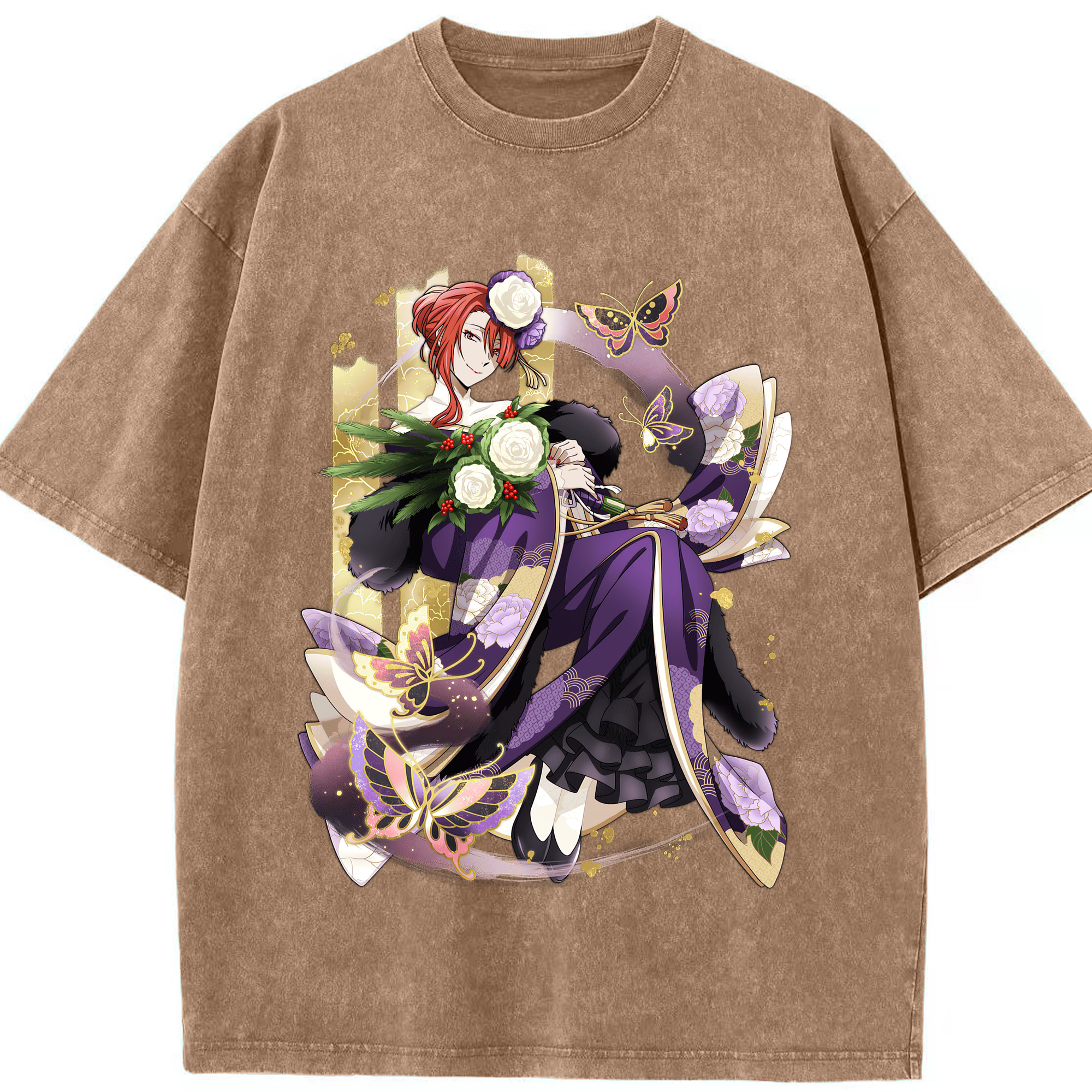 （画像用） 文豪ストレイドッグス Bungo Stray Dogs 綿100% ヴィンテージ風 半袖Tシャツ（フロントプリント）