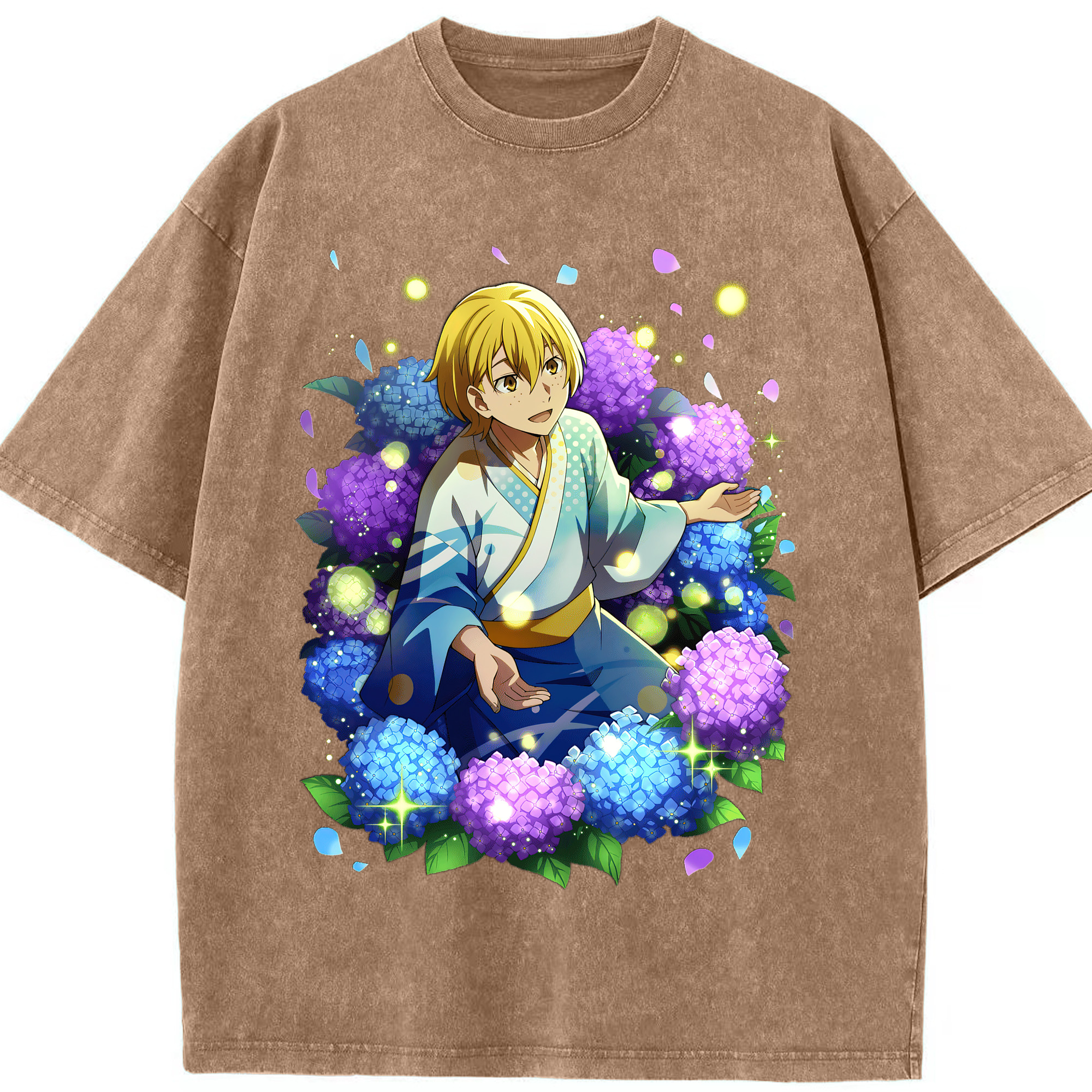 （画像用） 文豪ストレイドッグス Bungo Stray Dogs 綿100% ヴィンテージ風 半袖Tシャツ（フロントプリント）