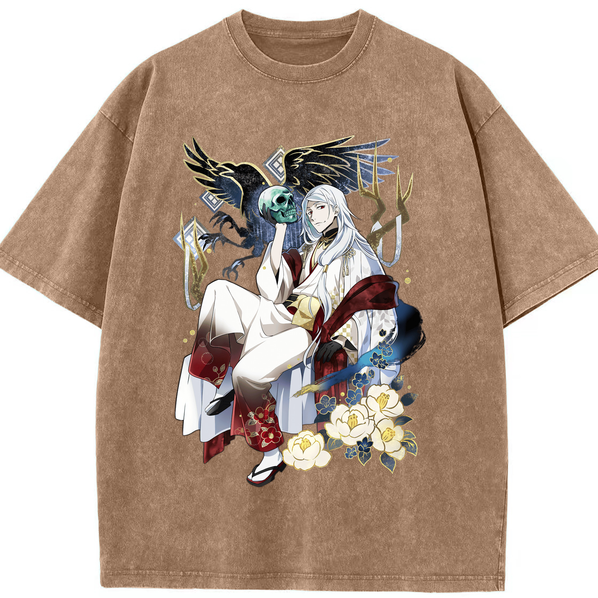 （画像用） 文豪ストレイドッグス Bungo Stray Dogs 綿100% ヴィンテージ風 半袖Tシャツ（フロントプリント）