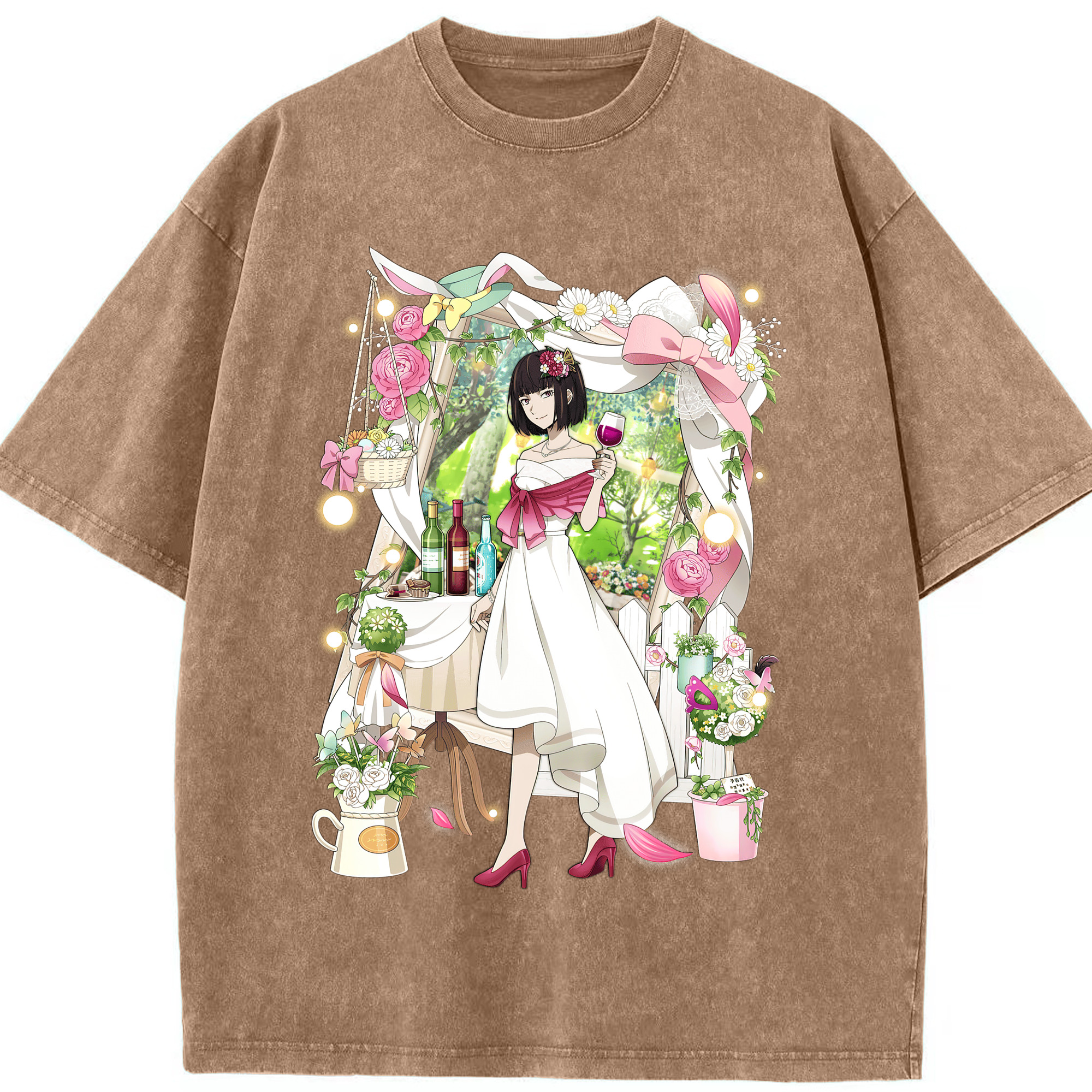 （画像用） 文豪ストレイドッグス Bungo Stray Dogs 綿100% ヴィンテージ風 半袖Tシャツ（フロントプリント）