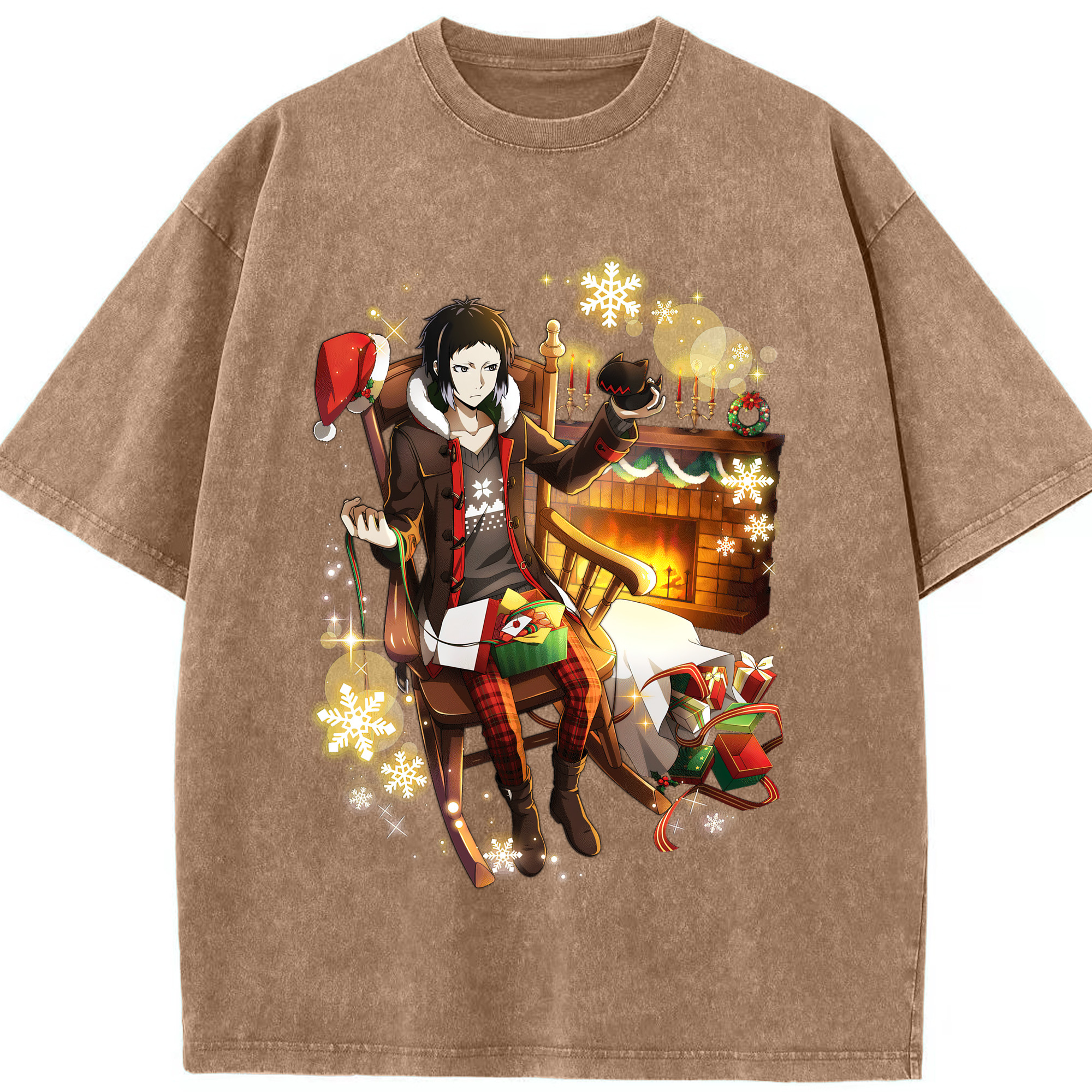 （画像用） 文豪ストレイドッグス Bungo Stray Dogs 綿100% ヴィンテージ風 半袖Tシャツ（フロントプリント）