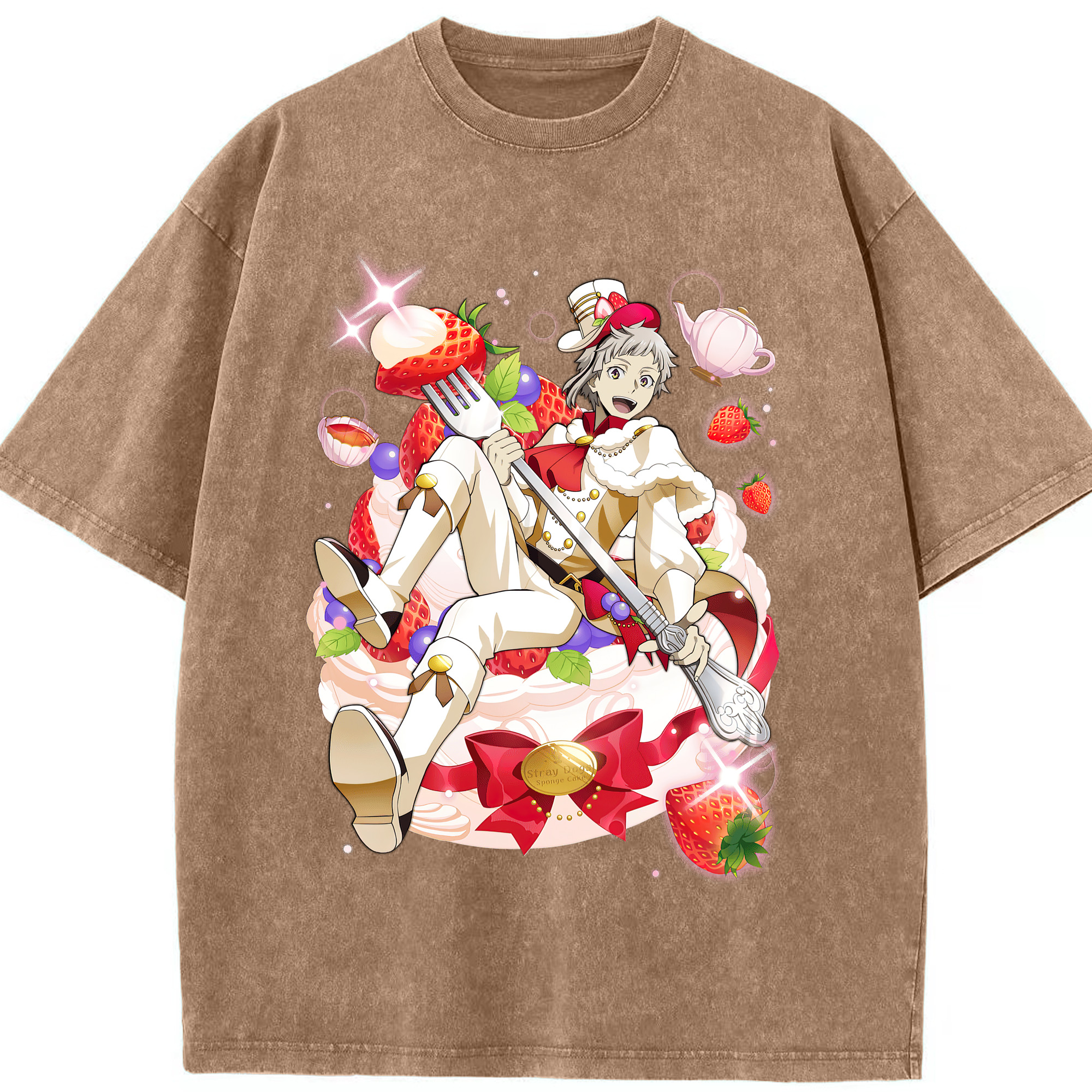 （画像用） 文豪ストレイドッグス Bungo Stray Dogs 綿100% ヴィンテージ風 半袖Tシャツ（フロントプリント）