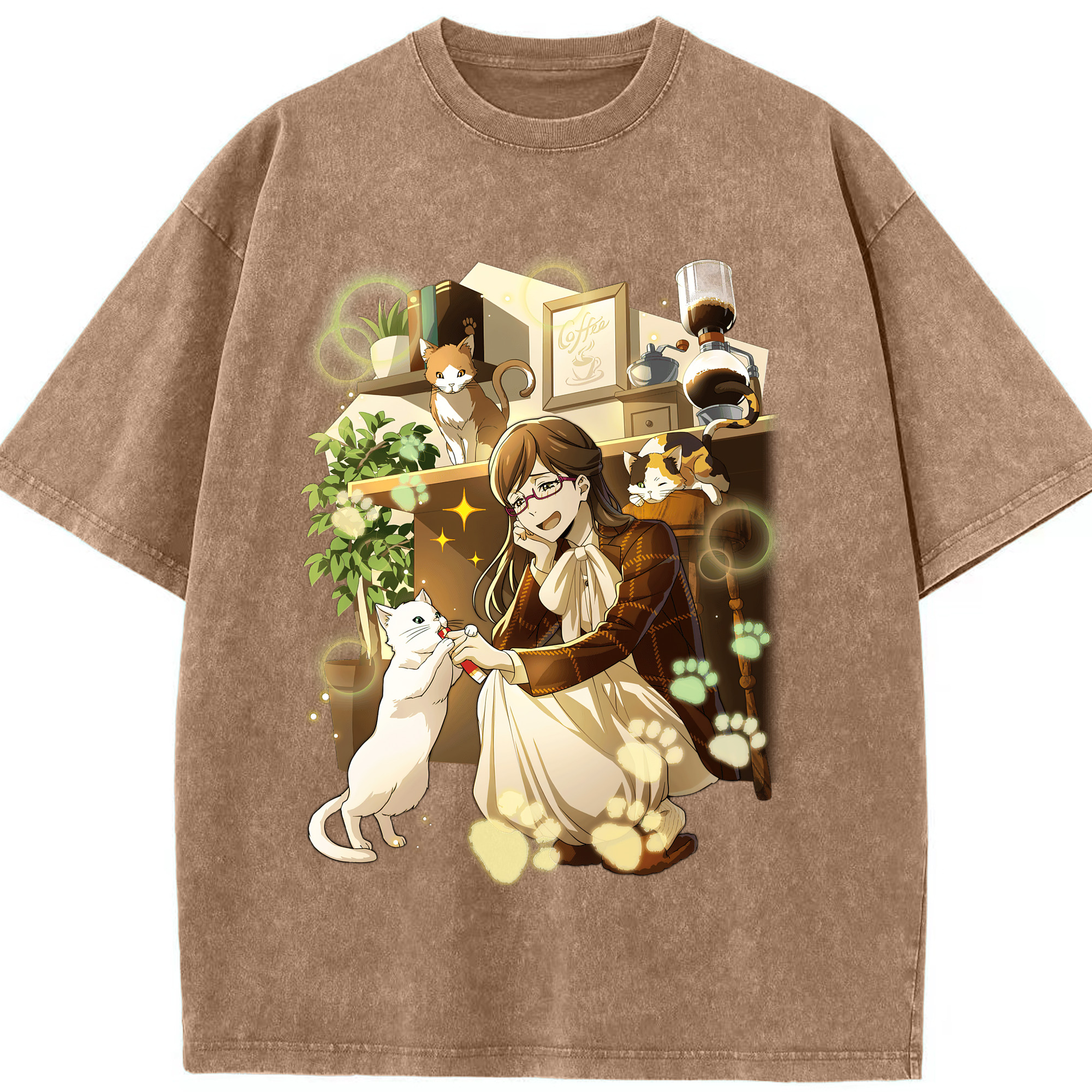 （画像用） 文豪ストレイドッグス Bungo Stray Dogs 綿100% ヴィンテージ風 半袖Tシャツ（フロントプリント）