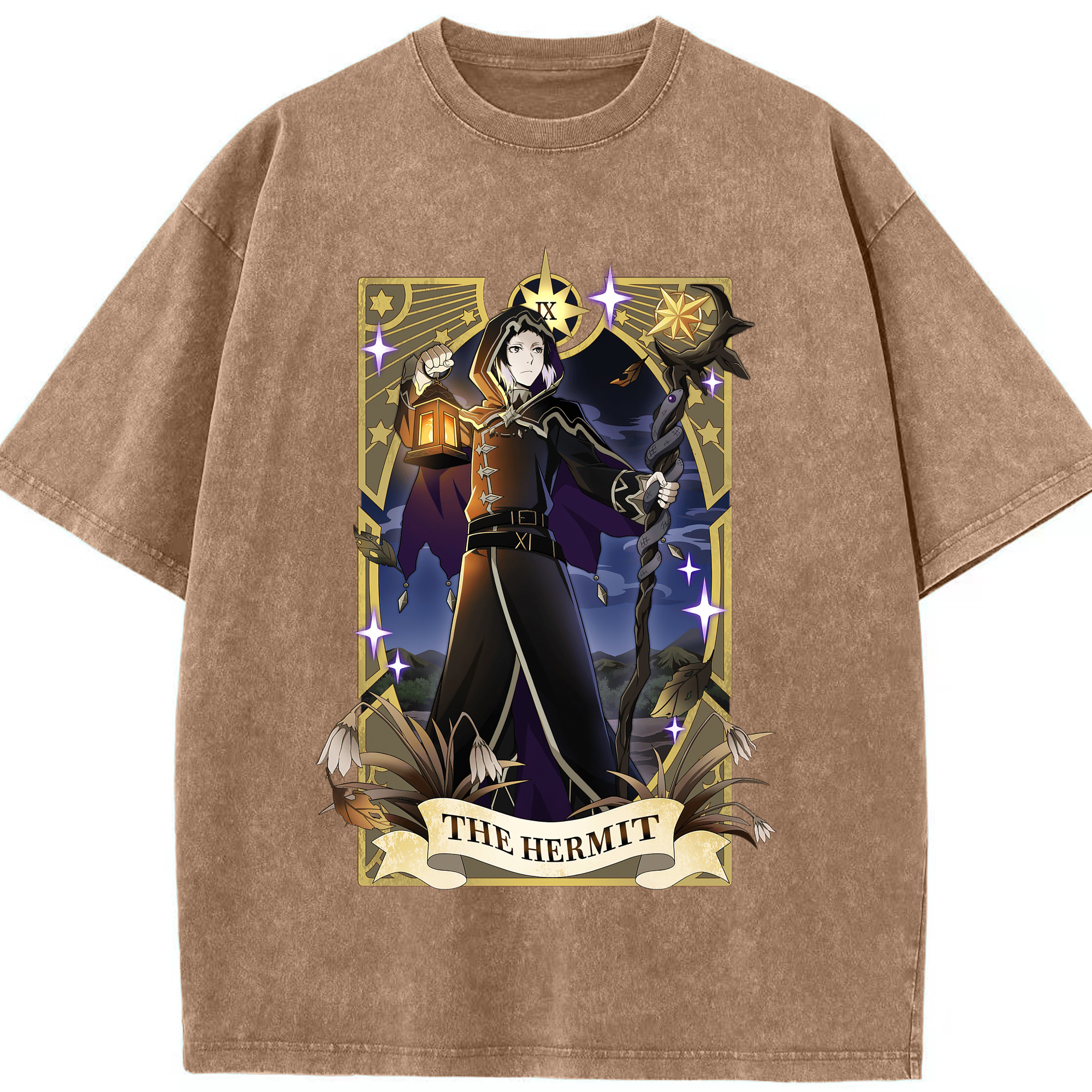 （画像用） 文豪ストレイドッグス Bungo Stray Dogs 綿100% ヴィンテージ風 半袖Tシャツ（フロントプリント）