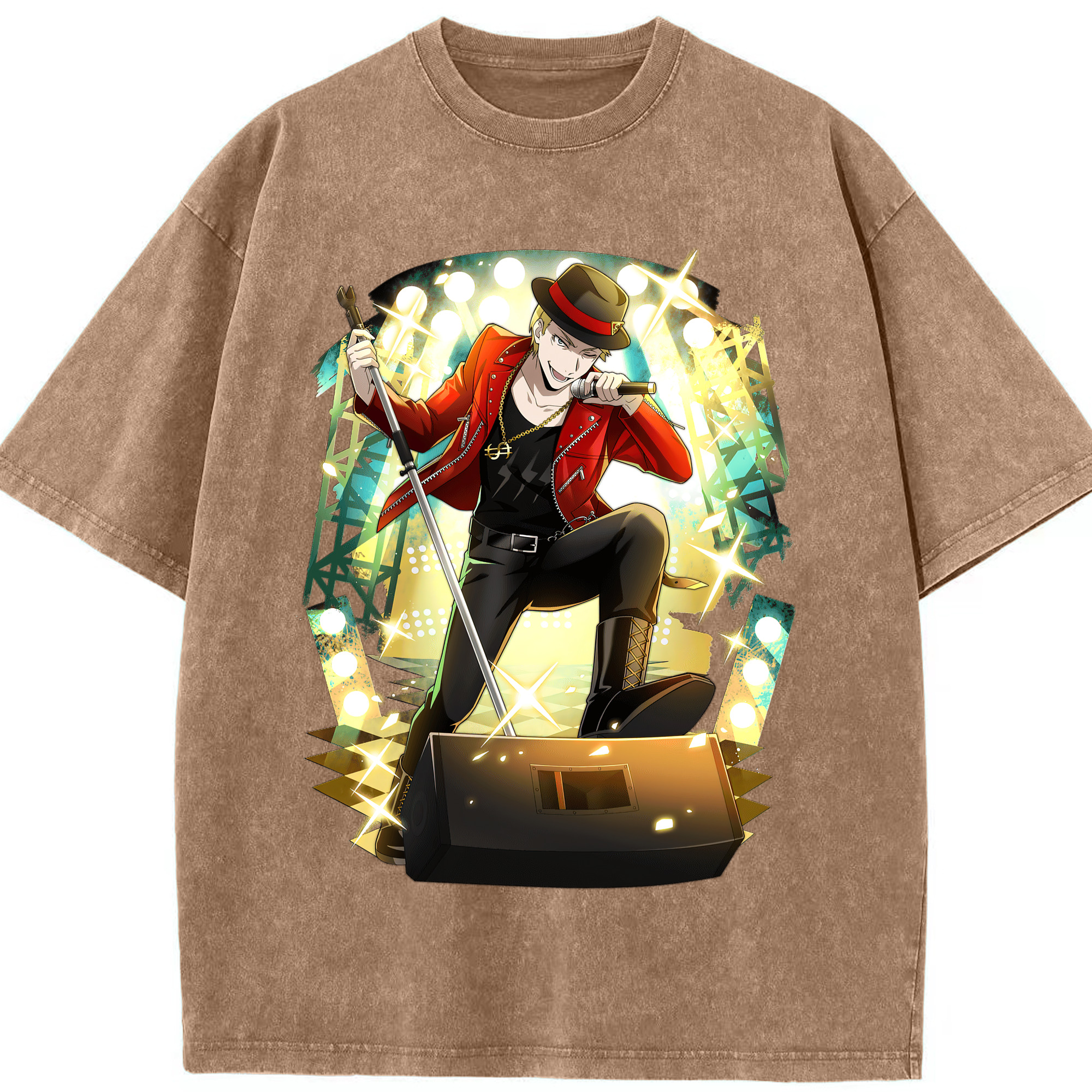 （画像用） 文豪ストレイドッグス Bungo Stray Dogs 綿100% ヴィンテージ風 半袖Tシャツ（フロントプリント）