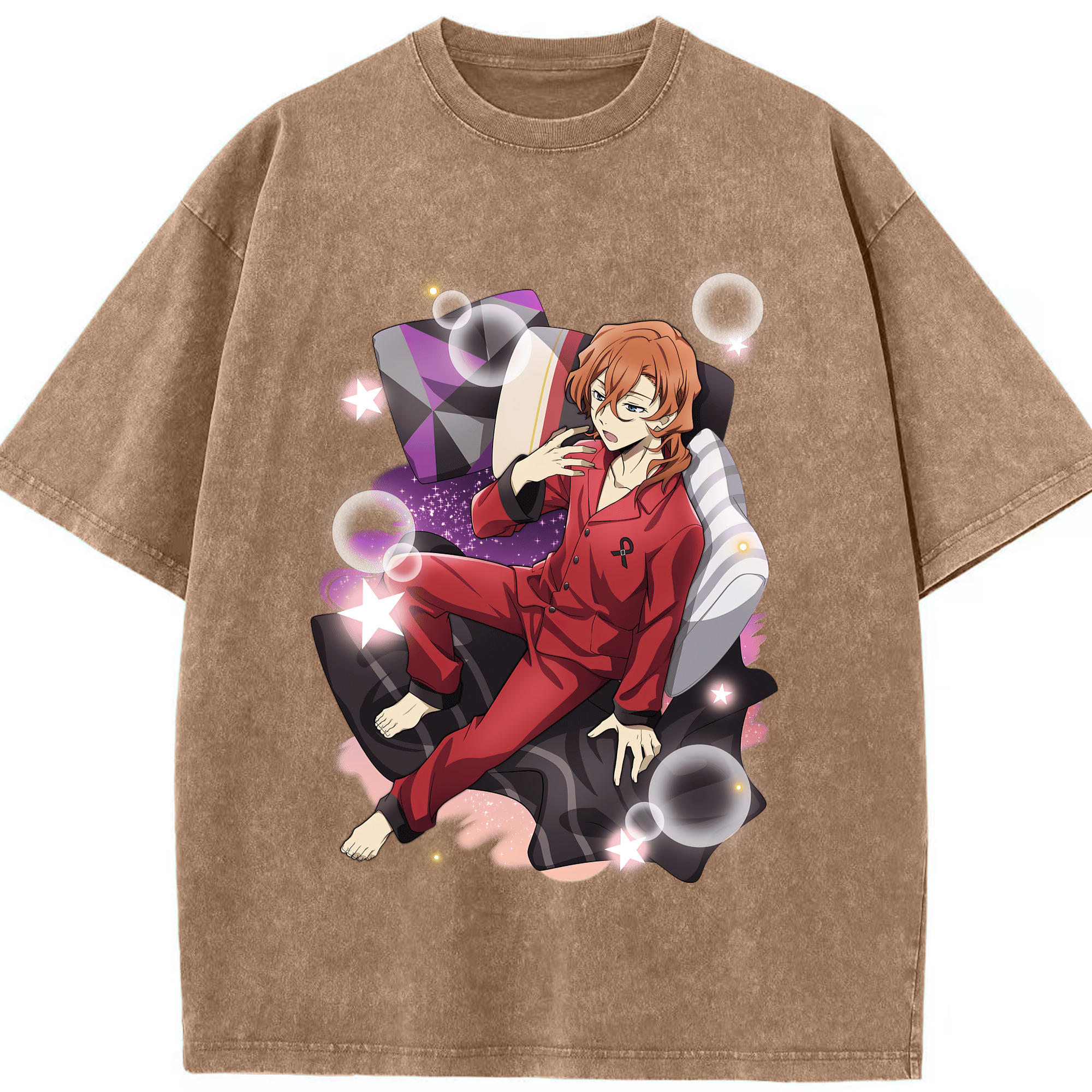 （画像用） 文豪ストレイドッグス Bungo Stray Dogs 綿100% ヴィンテージ風 半袖Tシャツ（フロントプリント）