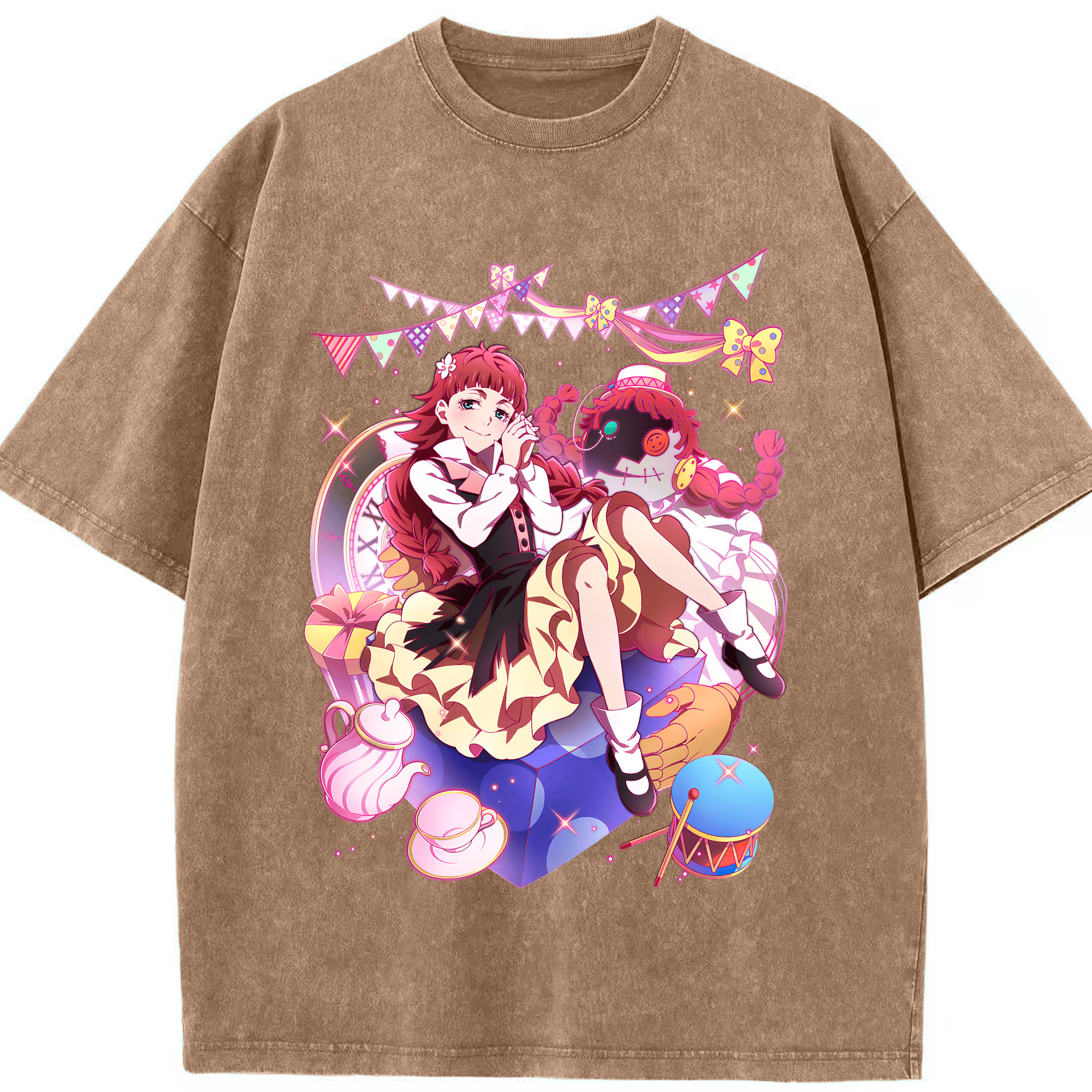 （画像用） 文豪ストレイドッグス Bungo Stray Dogs 綿100% ヴィンテージ風 半袖Tシャツ（フロントプリント）