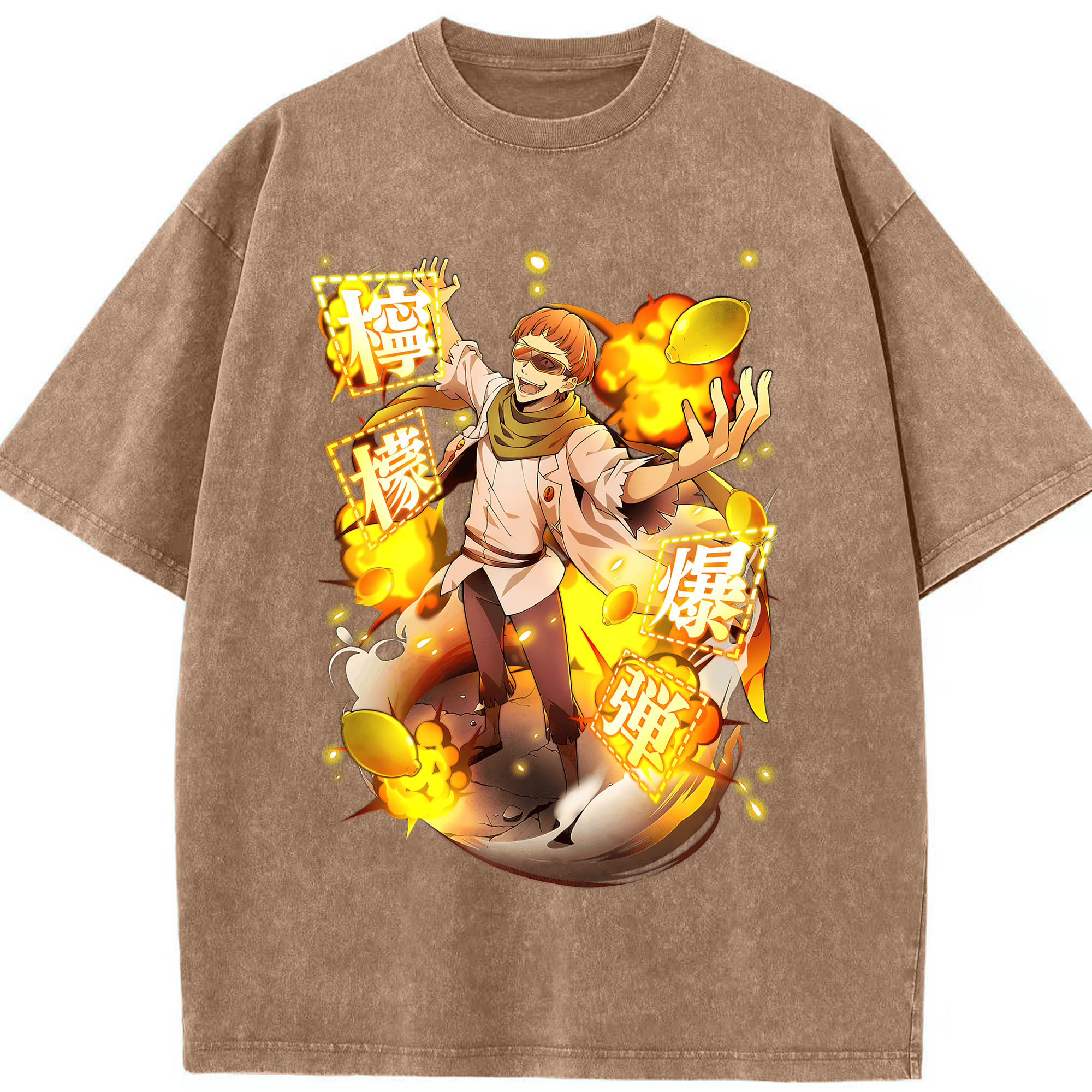 （画像用） 文豪ストレイドッグス Bungo Stray Dogs 綿100% ヴィンテージ風 半袖Tシャツ（フロントプリント）