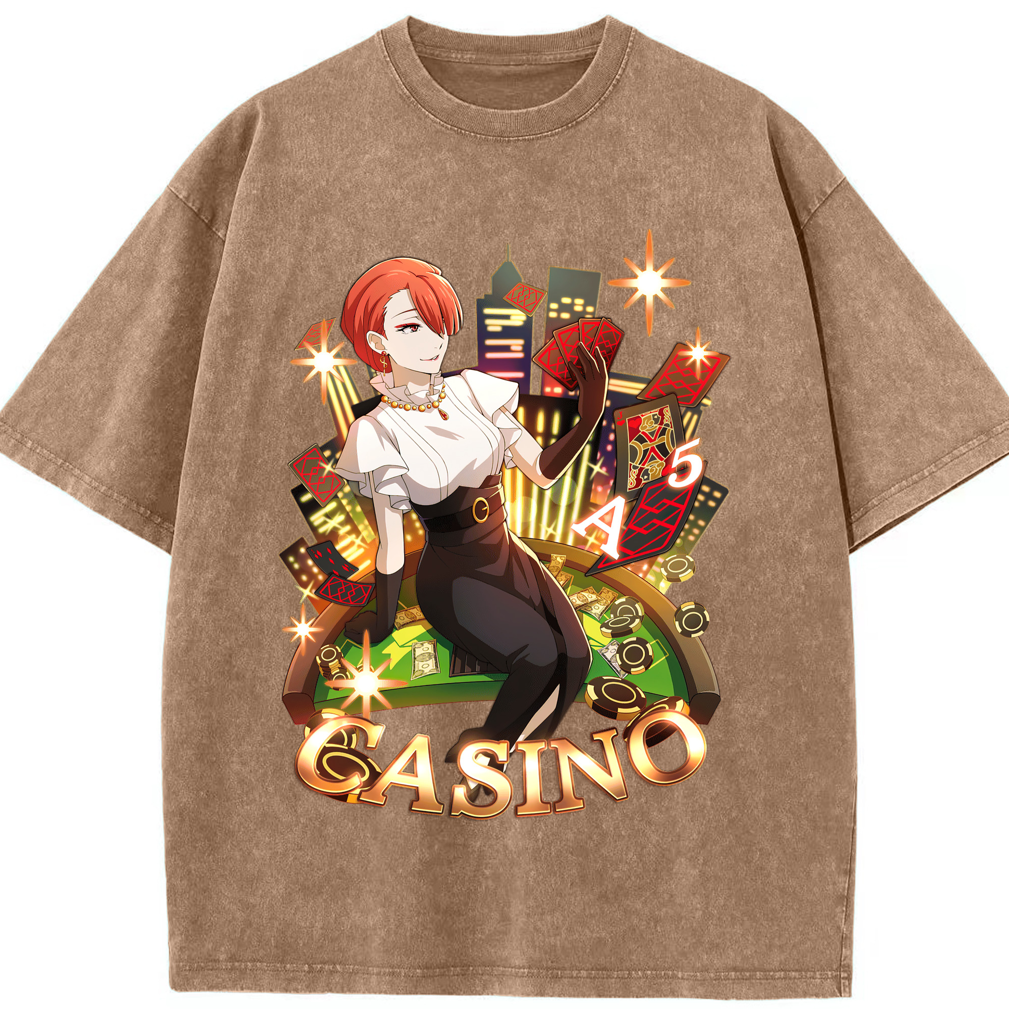 （画像用） 文豪ストレイドッグス Bungo Stray Dogs 綿100% ヴィンテージ風 半袖Tシャツ（フロントプリント）