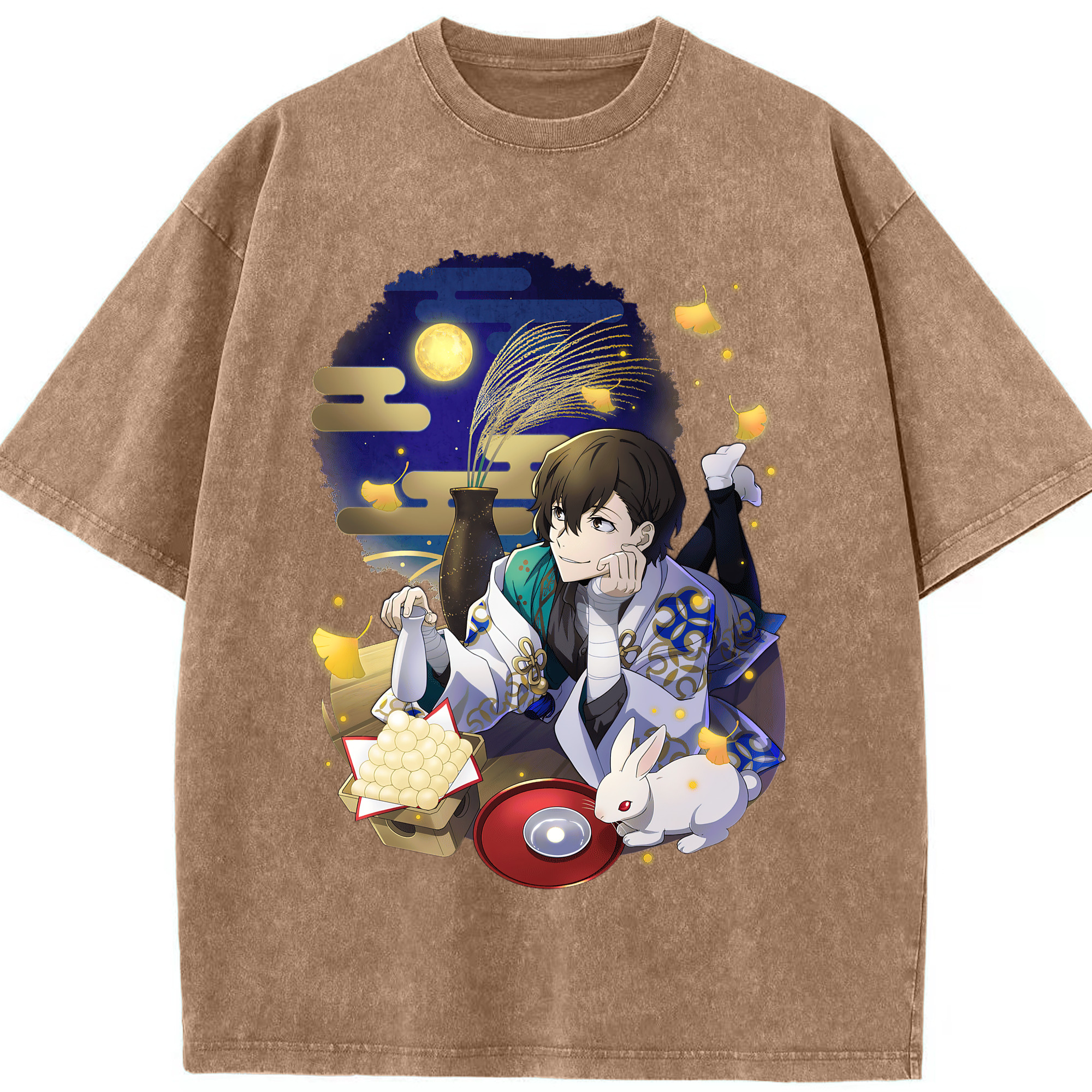 （画像用） 文豪ストレイドッグス Bungo Stray Dogs 綿100% ヴィンテージ風 半袖Tシャツ（フロントプリント）