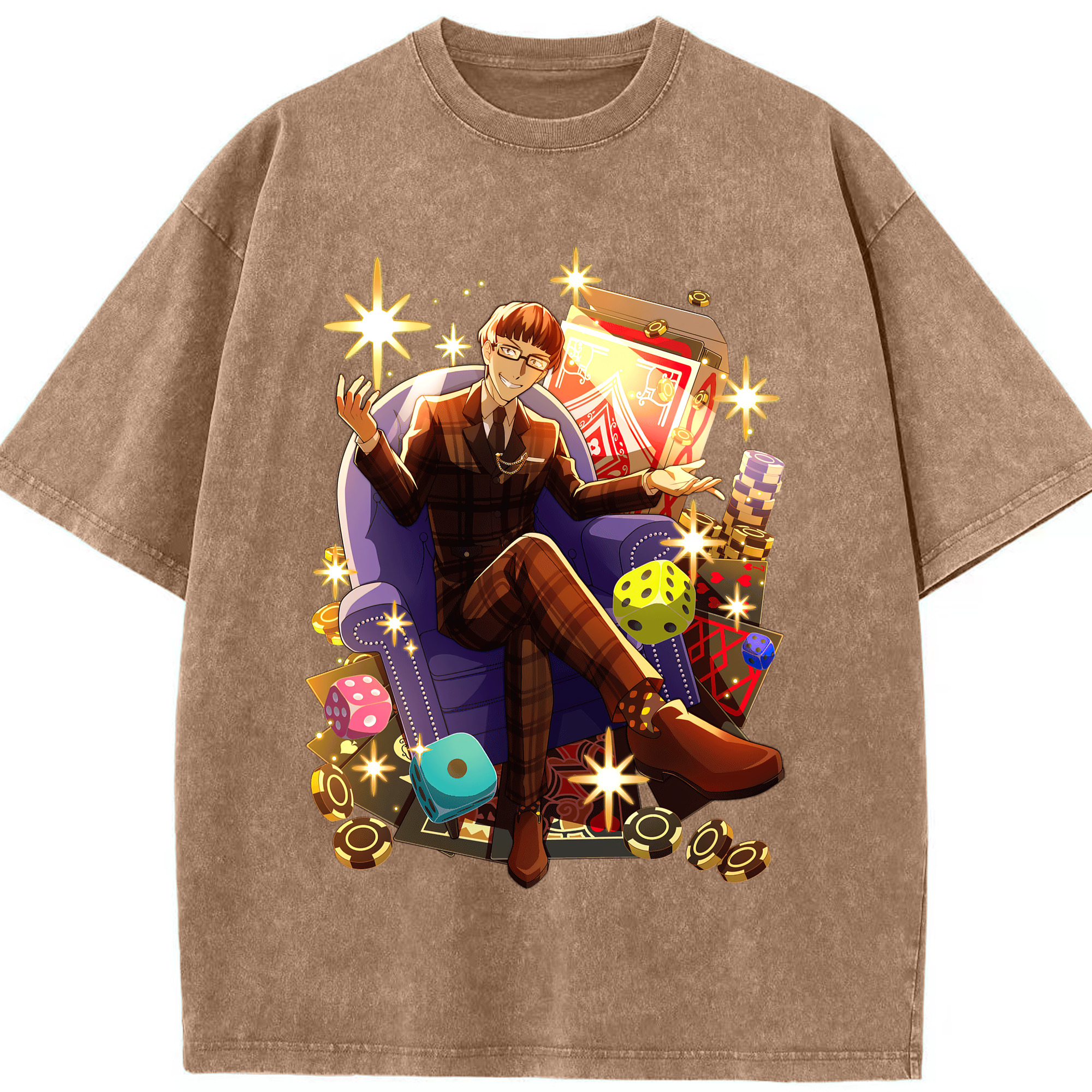 （画像用） 文豪ストレイドッグス Bungo Stray Dogs 綿100% ヴィンテージ風 半袖Tシャツ（フロントプリント）