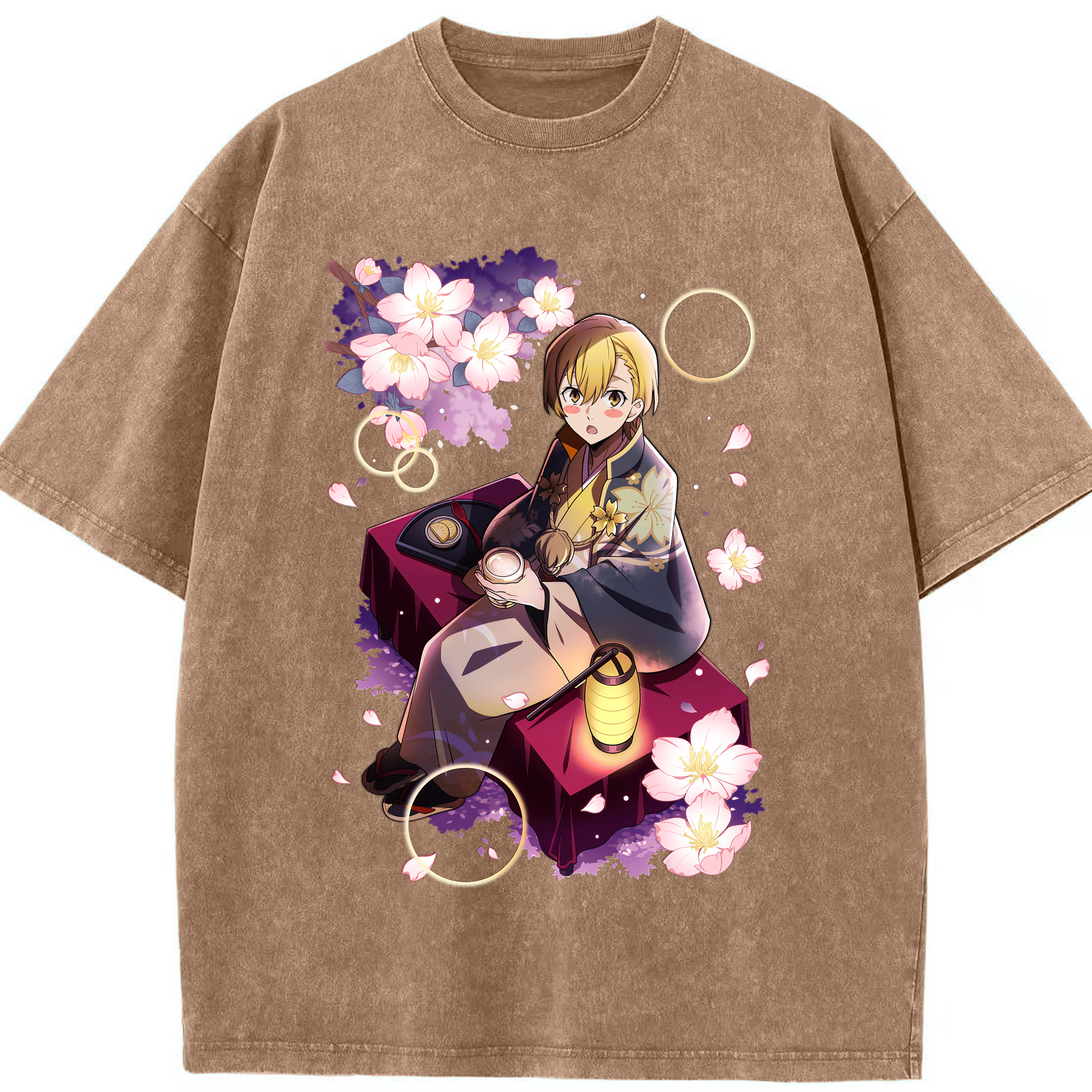 （画像用） 文豪ストレイドッグス Bungo Stray Dogs 綿100% ヴィンテージ風 半袖Tシャツ（フロントプリント）