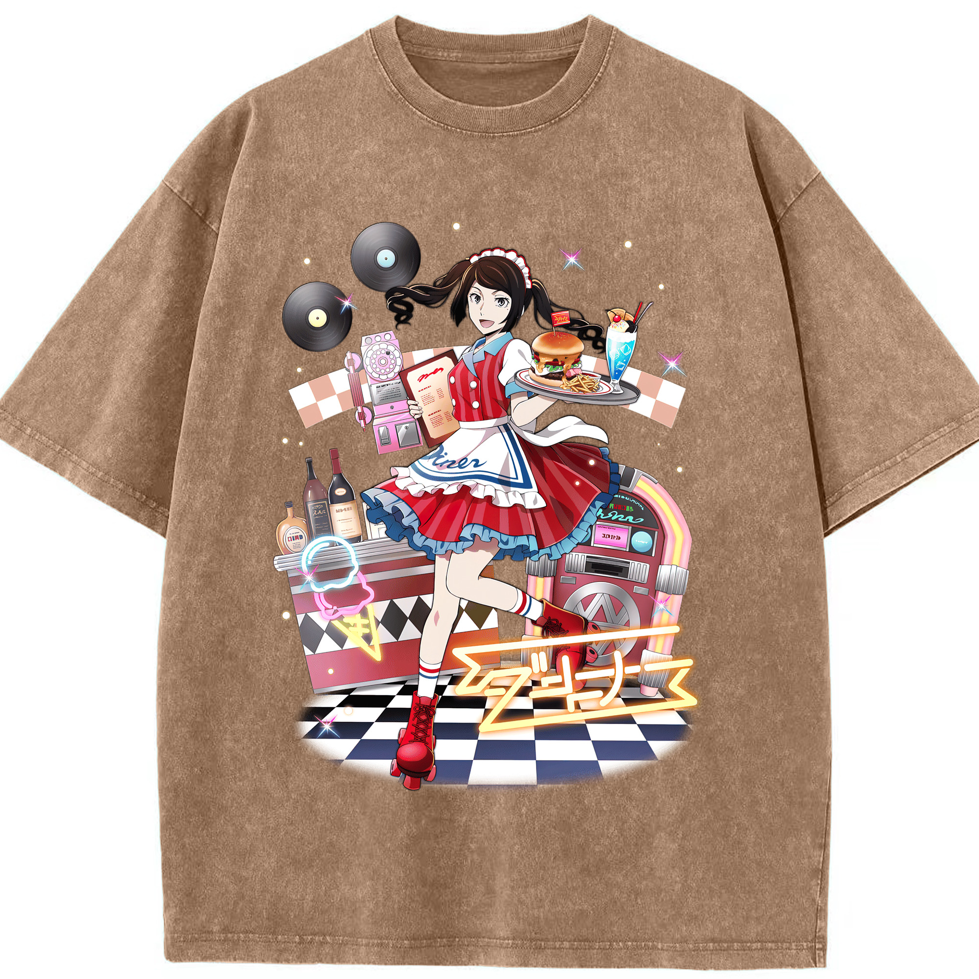 （画像用） 文豪ストレイドッグス Bungo Stray Dogs 綿100% ヴィンテージ風 半袖Tシャツ（フロントプリント）