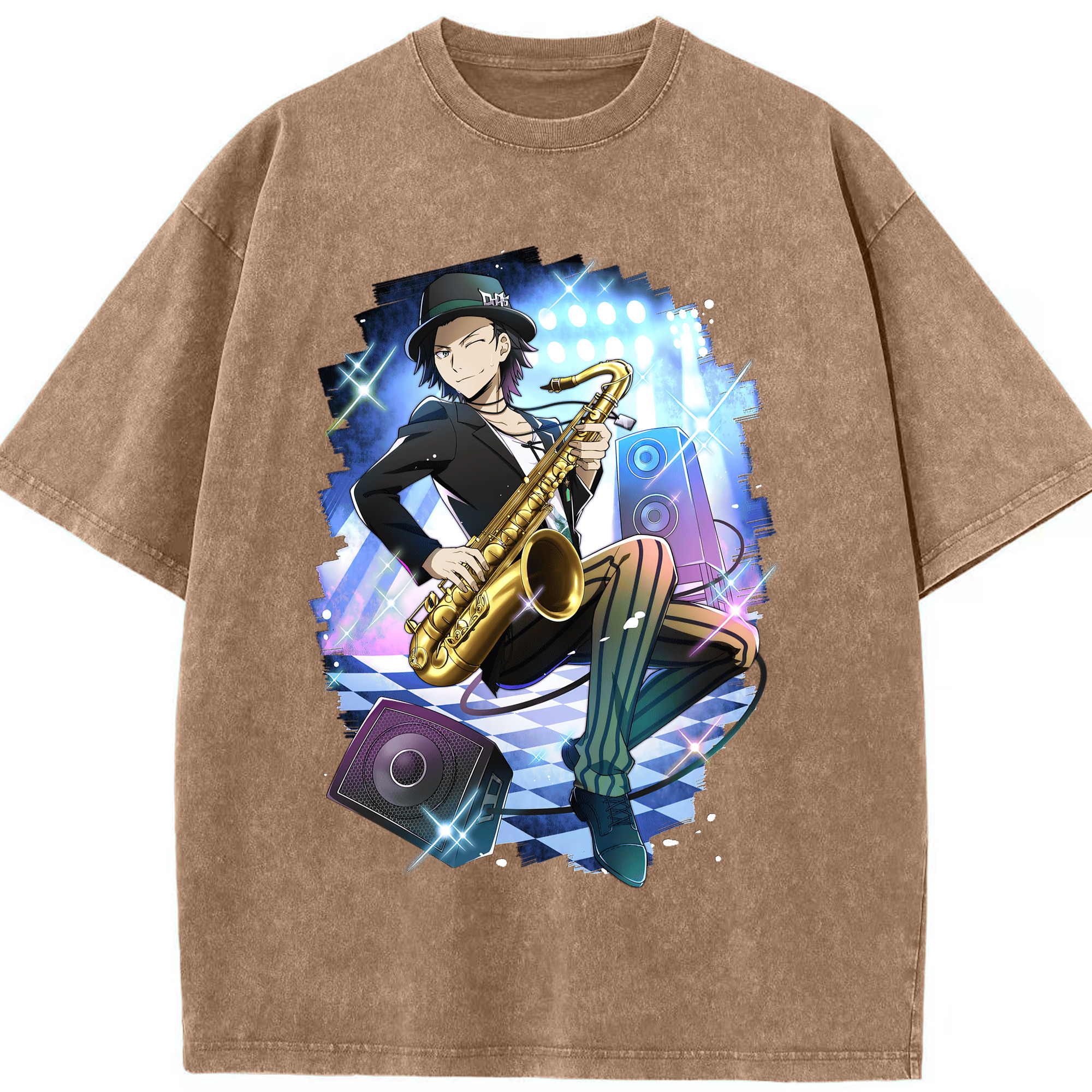 （画像用） 文豪ストレイドッグス Bungo Stray Dogs 綿100% ヴィンテージ風 半袖Tシャツ（フロントプリント）